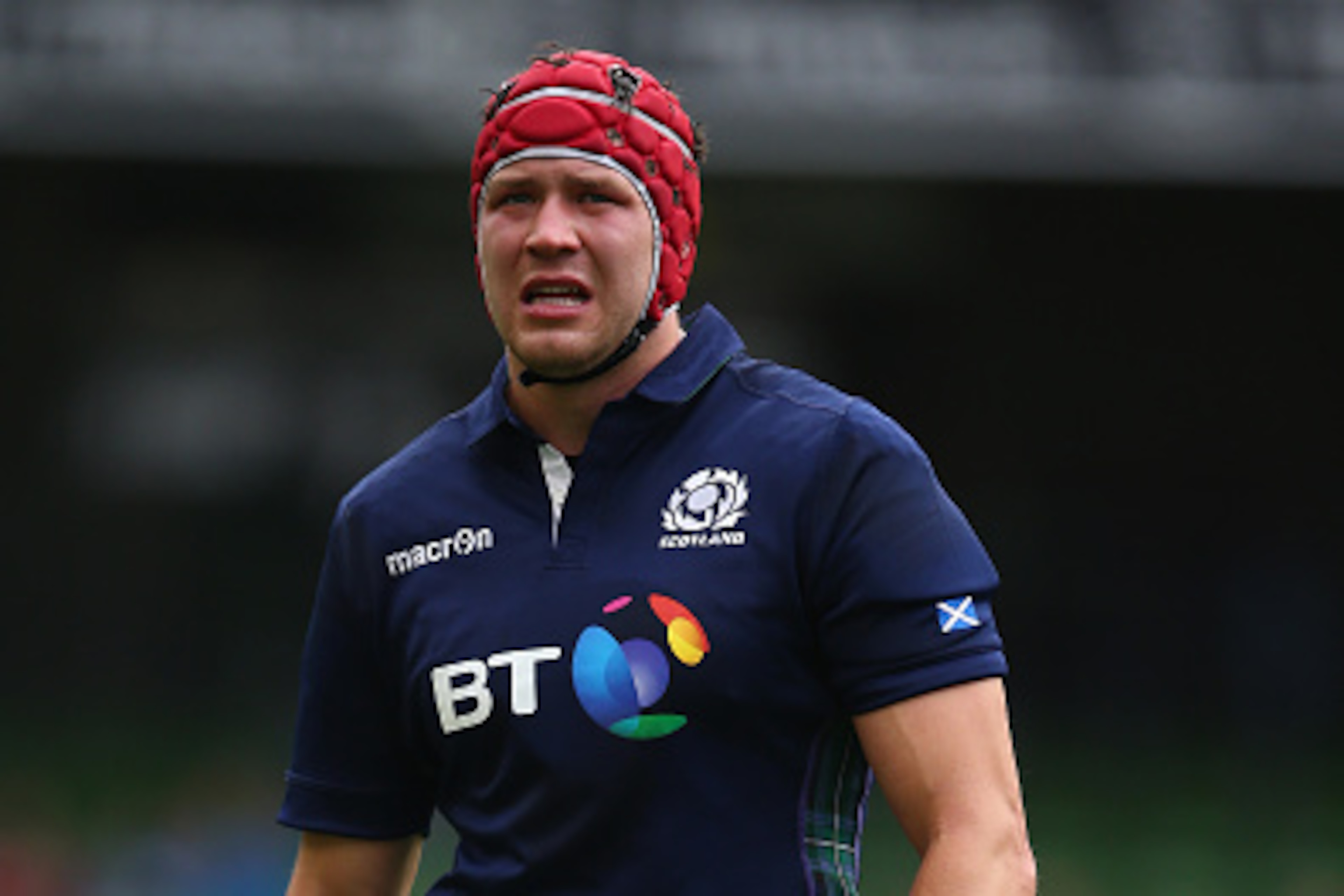 DUBLIN, IRELAND - AUGUST 15: Grant Gilchrist of Scotland during the International match between Ireland and Scotland at the Aviva Stadium on August 15, 2015 in Dublin, Ireland. (Photo by Michael Steele/Getty Images) DUBLIN, IRELAND - AUGUST 15: Grant Gilchrist of Scotland during the International match between Ireland and Scotland at the Aviva Stadium on August 15, 2015 in Dublin, Ireland. (Photo by Michael Steele/Getty Images)