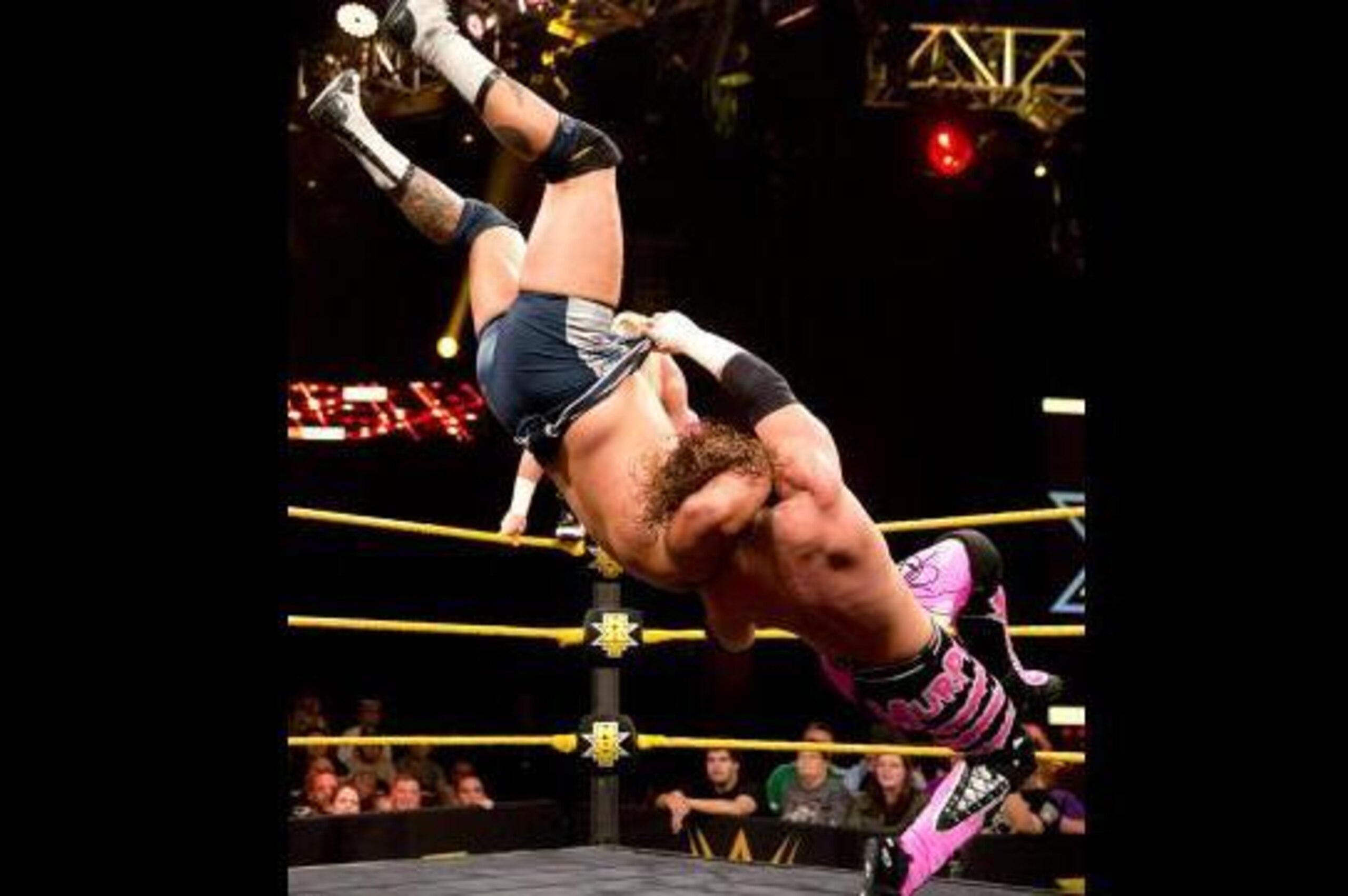 Murphy suplexes Sawyer Fulton en route to a win. Murphy suplexes Sawyer Fulton en route to a win.