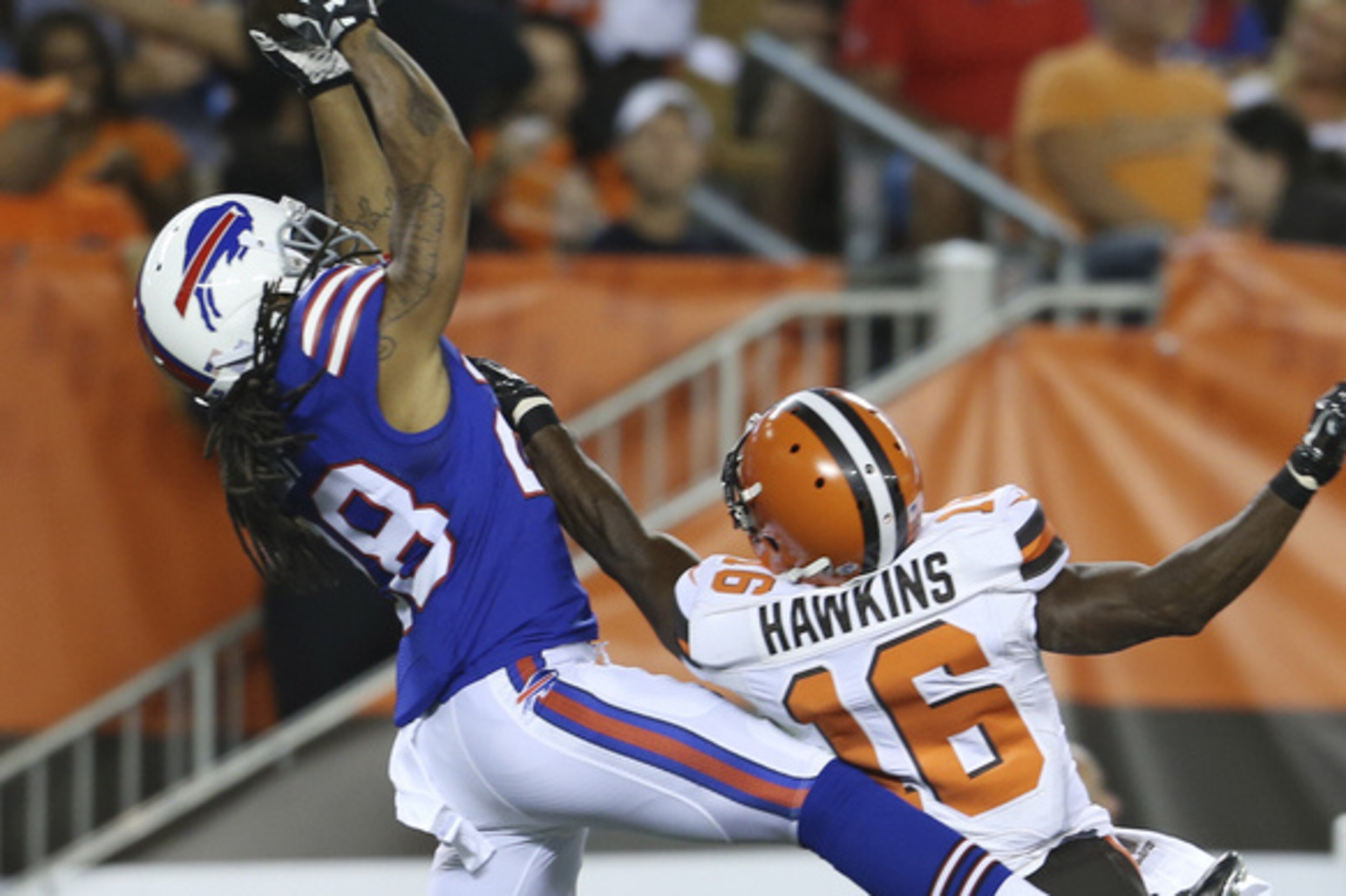 Bills cornerback Ronald Darby intercepted McCown twice as the quarterback was under pressure. Last year, McCown tied a league high in pressured interceptions thrown with nine.