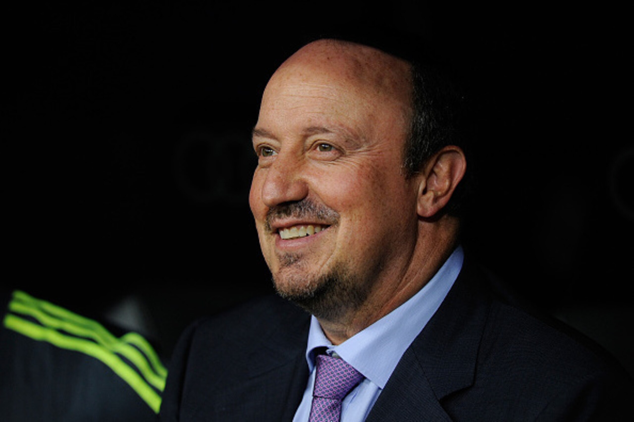 MADRID, SPAIN - AUGUST 18:  Head coach Rafa Benitez of Real Madrid looks on during the Santiago Bernabeu Trophy match between Real Madrid and Galatasaray at Estadio Santiago Bernabeu on August 18, 2015 in Madrid, Spain.  (Photo by Denis Doyle/Getty Images