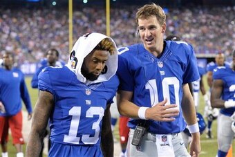 The Giants' favorite tandem of Manning and Beckham weren't on the same page Saturday night.