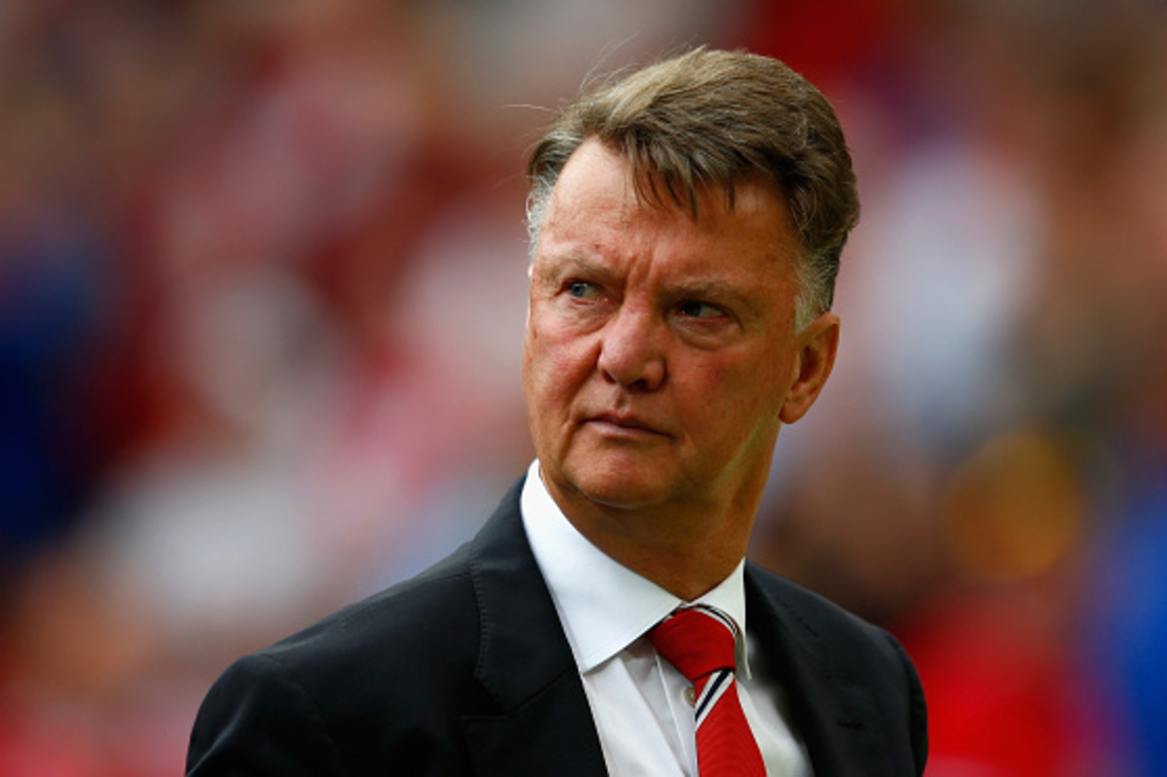 MANCHESTER, ENGLAND - AUGUST 22: Louis van Gaal Manager of Manchester United looks on during the Barclays Premier League match between Manchester United and Newcastle United at Old Trafford on August 22, 2015 in Manchester, England. (Photo by Julian Finn MANCHESTER, ENGLAND - AUGUST 22: Louis van Gaal Manager of Manchester United looks on during the Barclays Premier League match between Manchester United and Newcastle United at Old Trafford on August 22, 2015 in Manchester, England. (Photo by Julian Finn