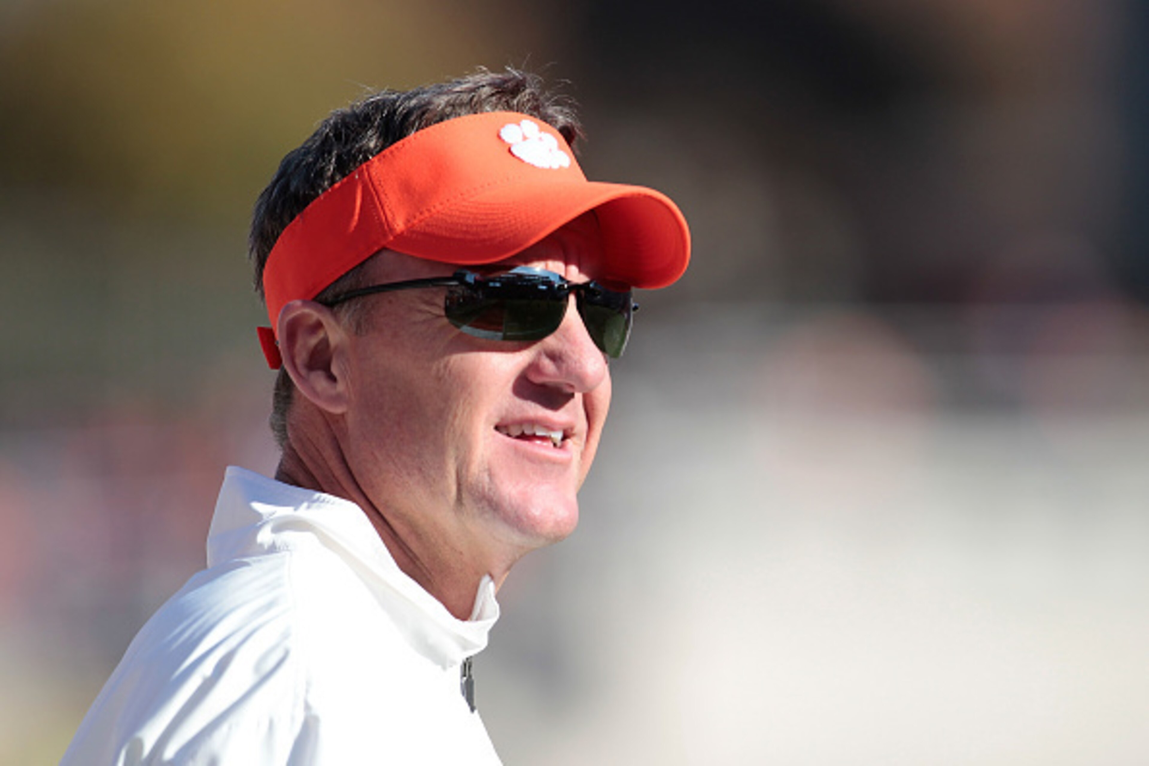 CLEMSON, SC - NOVEMBER 22: Offensive Coordinator Chad Morris of the Clemson Tigers looks on during warm ups prior to the game against the Georgia State Panthers at Memorial Stadium on November 22, 2014 in Clemson, South Carolina. (Photo by Tyler Smith/Get CLEMSON, SC - NOVEMBER 22: Offensive Coordinator Chad Morris of the Clemson Tigers looks on during warm ups prior to the game against the Georgia State Panthers at Memorial Stadium on November 22, 2014 in Clemson, South Carolina. (Photo by Tyler Smith/Get