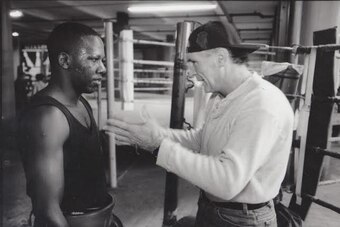 Nyakana with his trainer, Bobby Cassidy.