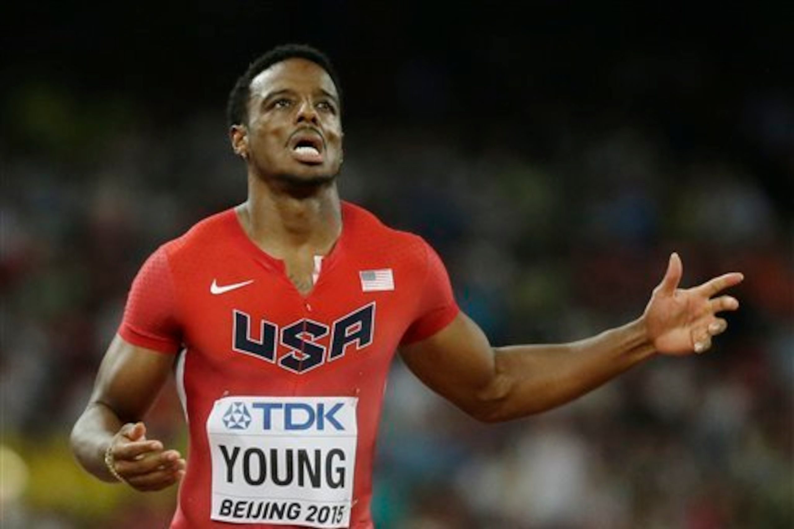 Young's elimination was the big shock of the 200-metre heats.