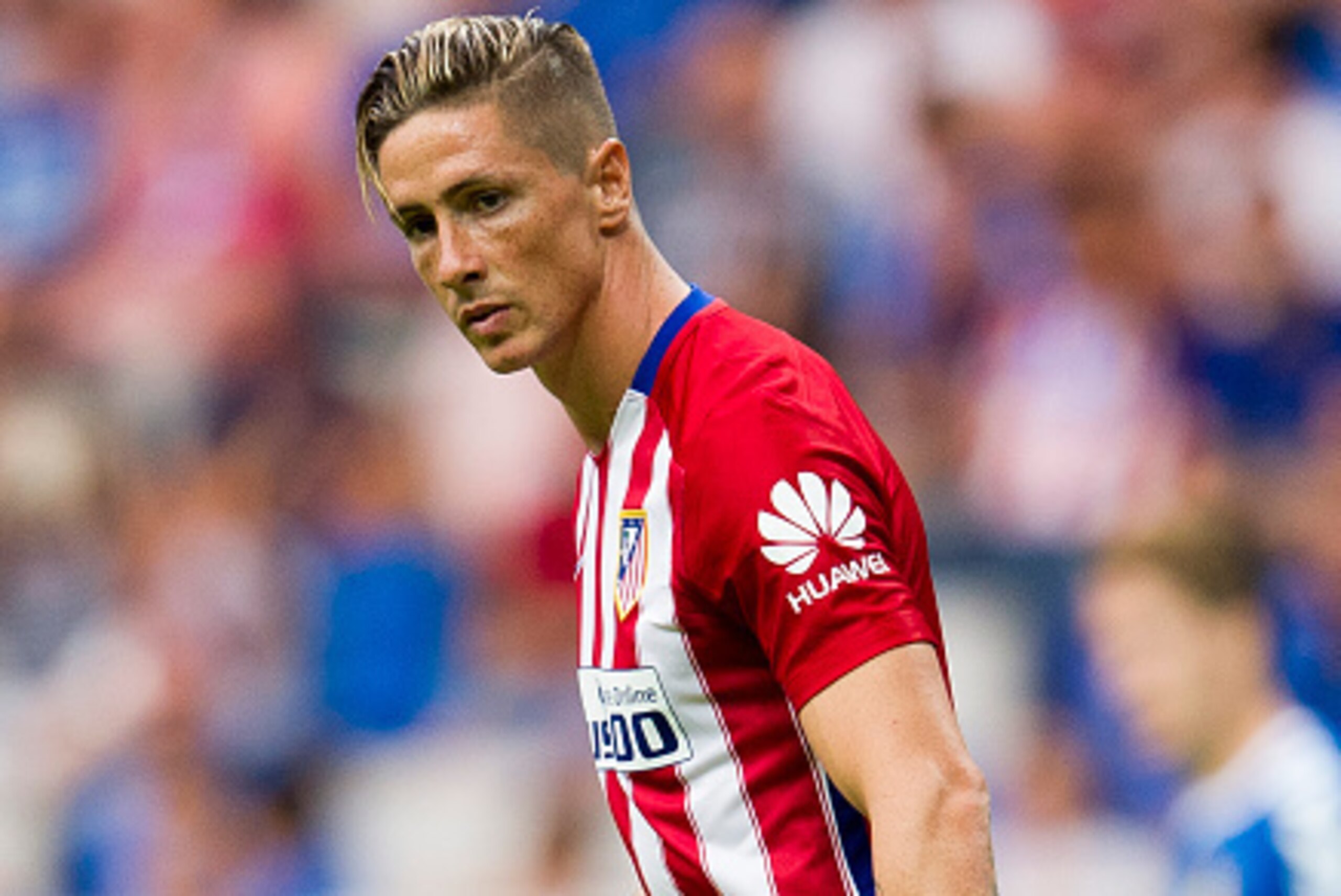 OVIEDO, SPAIN - JULY 28:  Fernando Torres of Club Atletico de Madrid reacts during a pre season friendly match between Real Oviedo and Club Atletico de Madrid at Carlos Tartiere on July 28, 2015 in Oviedo, Spain.  (Photo by Juan Manuel Serrano Arce/Getty 