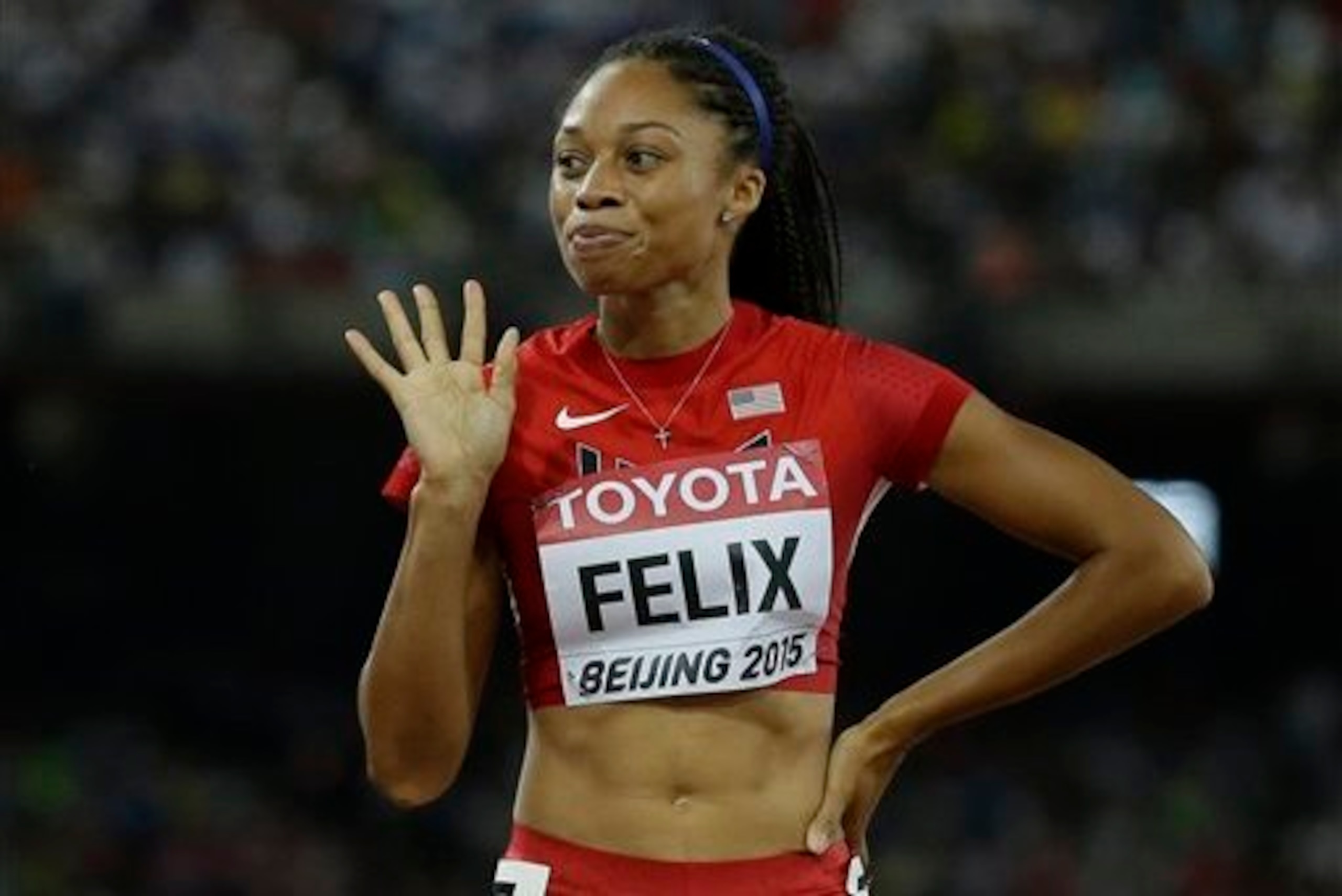 Felix was very impressive in her 400-metre semi-final.