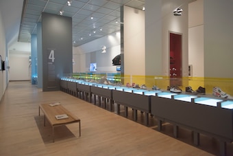 'The Rise of Sneaker Culture' located in the Brooklyn Museum.