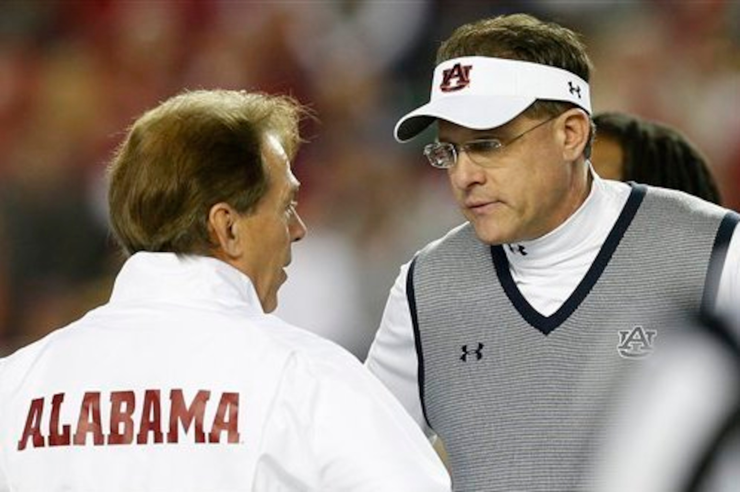 Alabama HC Nick Saban and Auburn HC Gus Malzahn