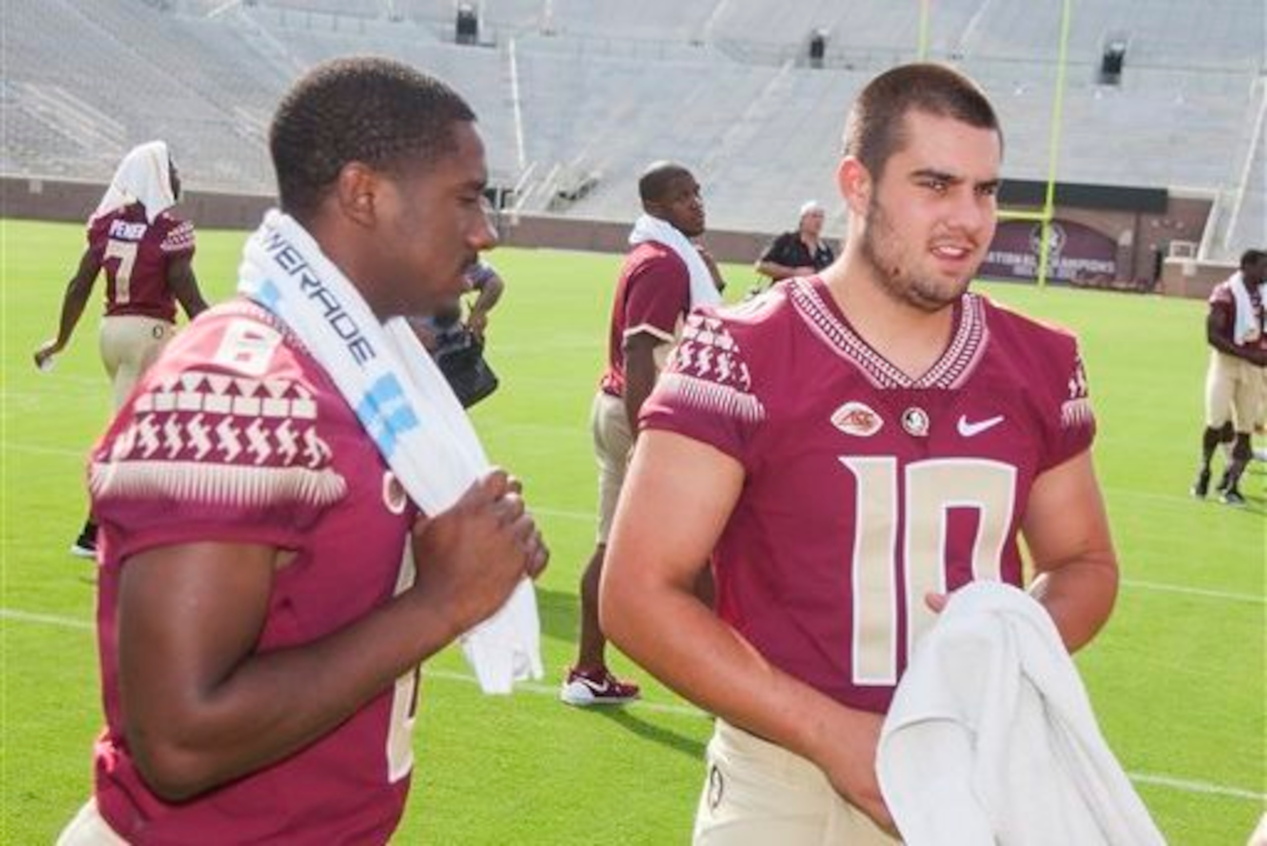 Florida State QBs Everett Golson and Sean Maguire