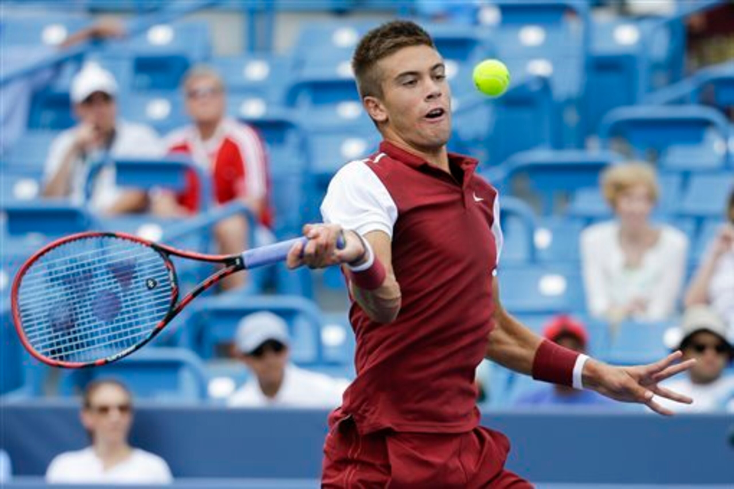 Borna Coric is an exciting young player who will face Kevin Anderson in the quarterfinals.