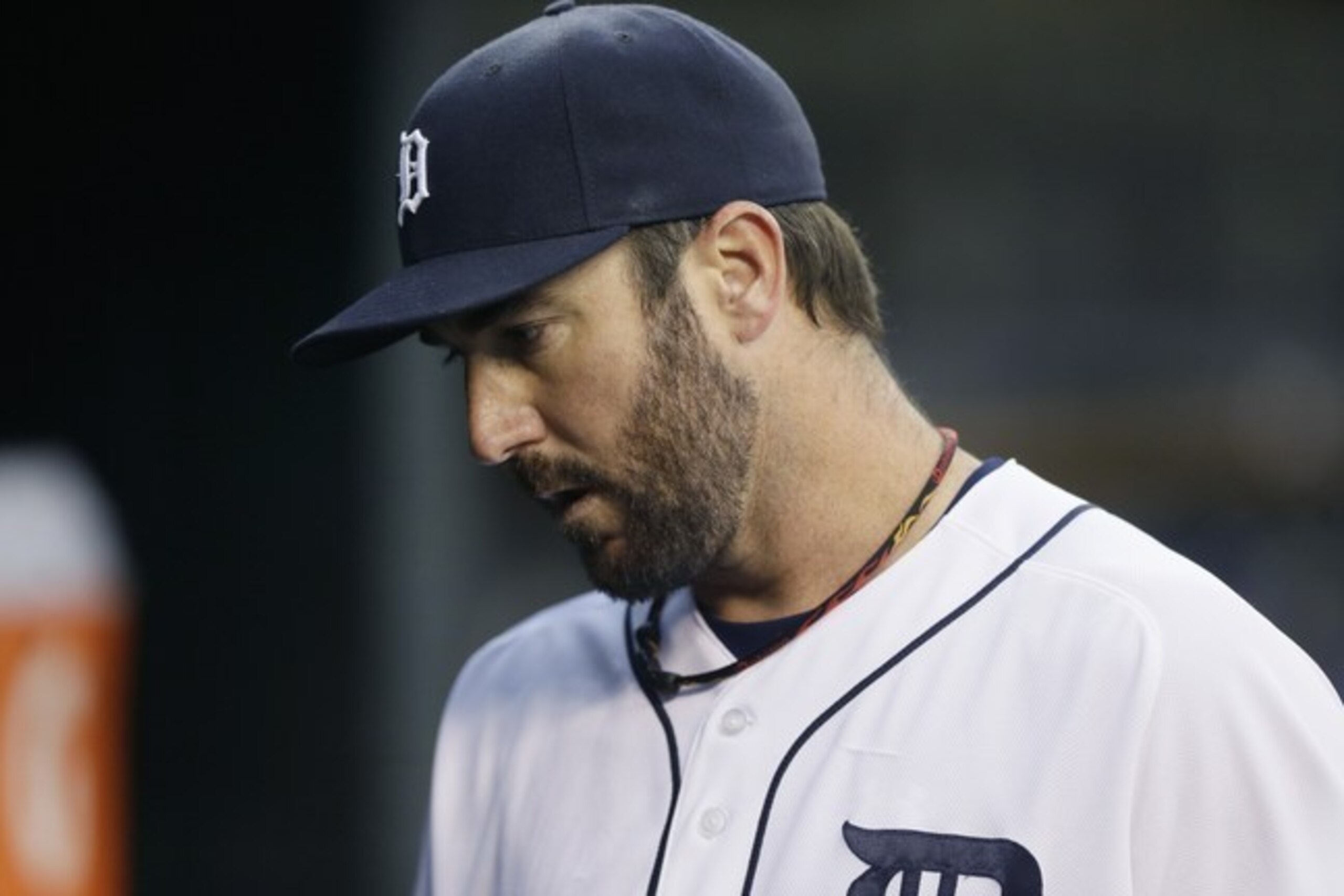 Verlander lost his no-hit bid in the ninth inning on Wednesday on a double that hit the chalk.