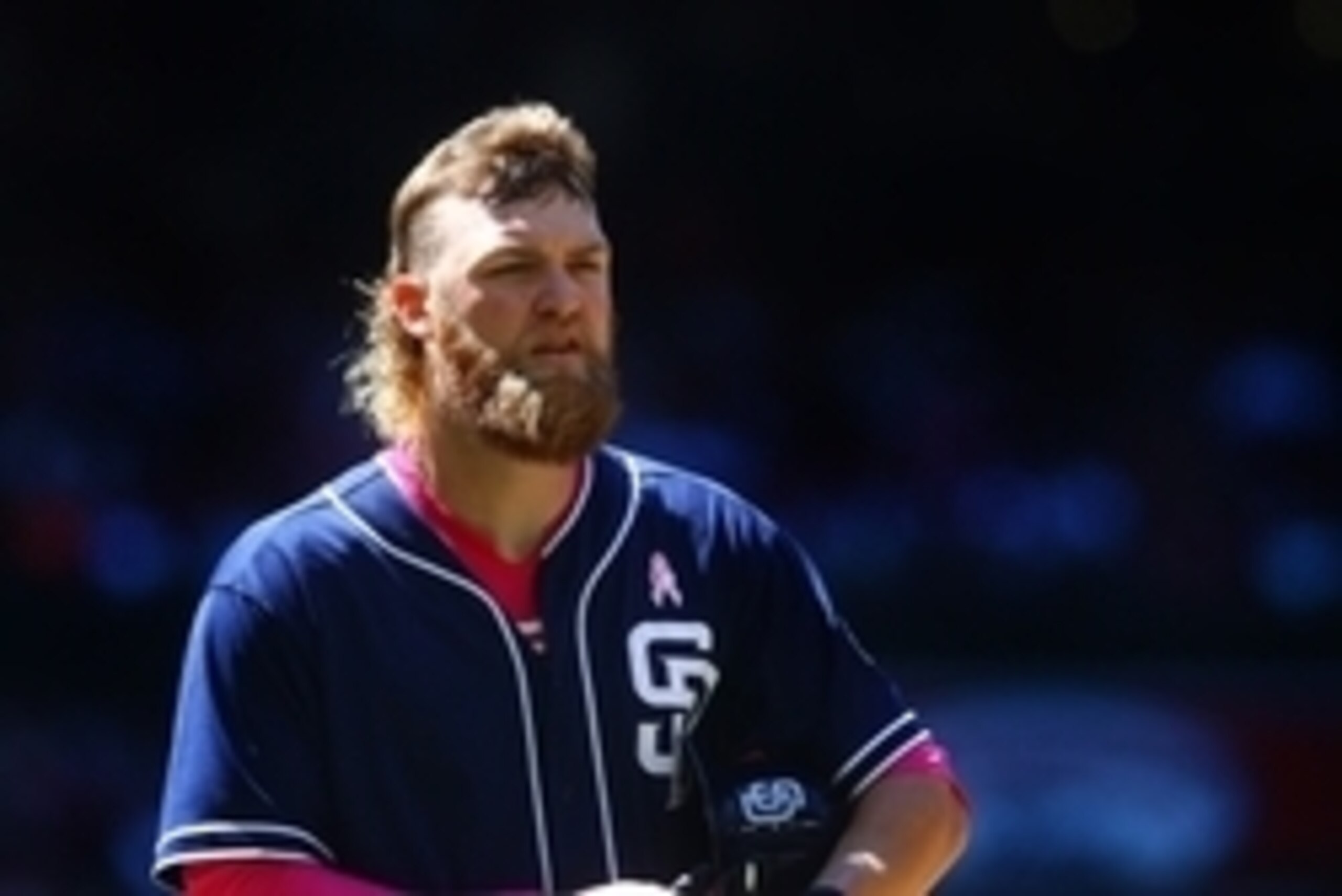 May 10, 2015; Phoenix, AZ, USA; San Diego Padres pitcher Andrew Cashner against the Arizona Diamondbacks at Chase Field. Mandatory Credit: Mark J. Rebilas-USA TODAY Sports