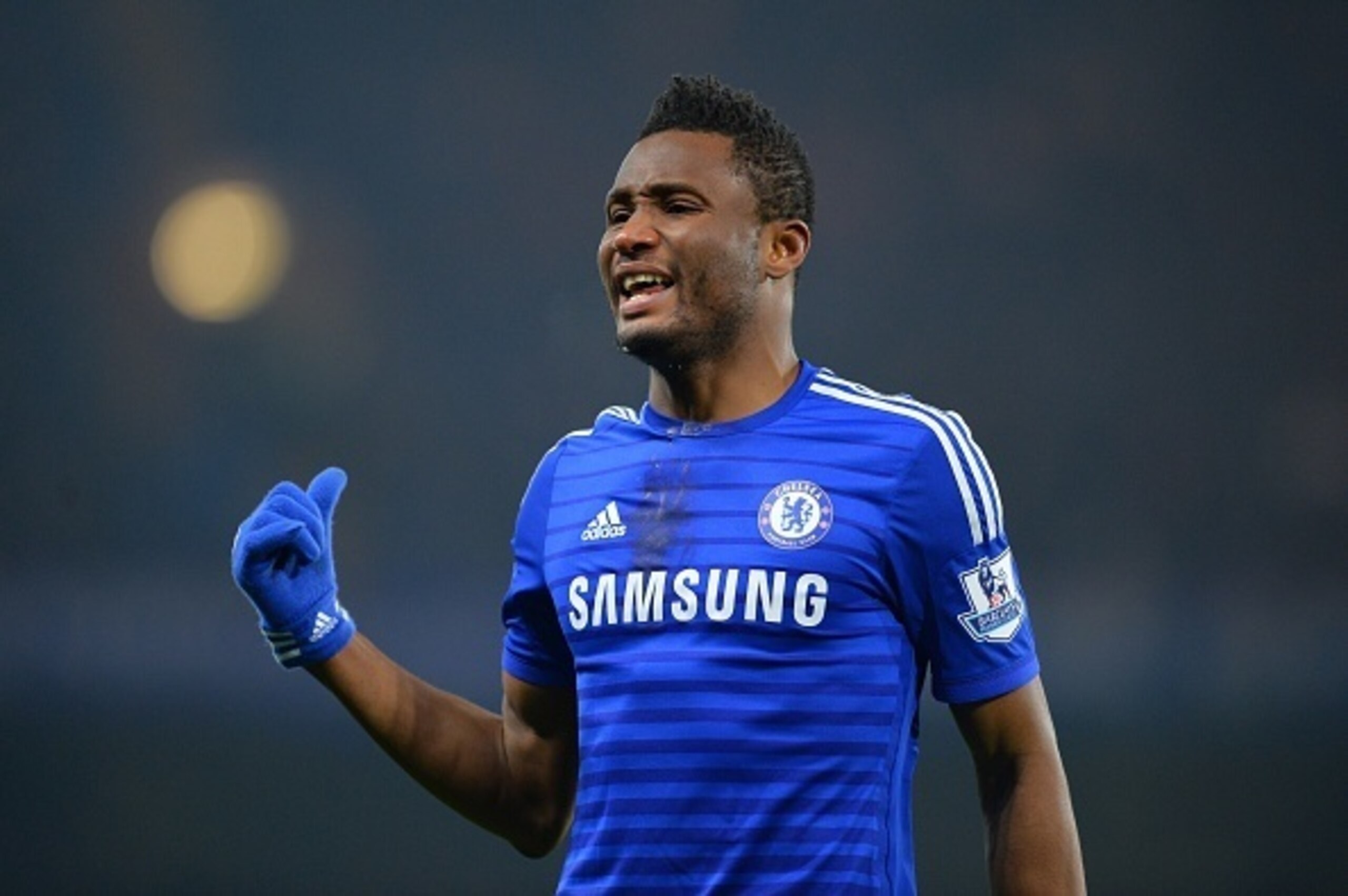 Chelsea's Nigerian midfielder John Obi Mikel reacts during the English FA Cup third round football match between Chelsea and Watford at Stamford Bridge in London on January 4, 2015. AFP PHOTO / GLYN KIRK
RESTRICTED TO EDITORIAL USE. No use with unauthori Chelsea's Nigerian midfielder John Obi Mikel reacts during the English FA Cup third round football match between Chelsea and Watford at Stamford Bridge in London on January 4, 2015. AFP PHOTO / GLYN KIRK
RESTRICTED TO EDITORIAL USE. No use with unauthori