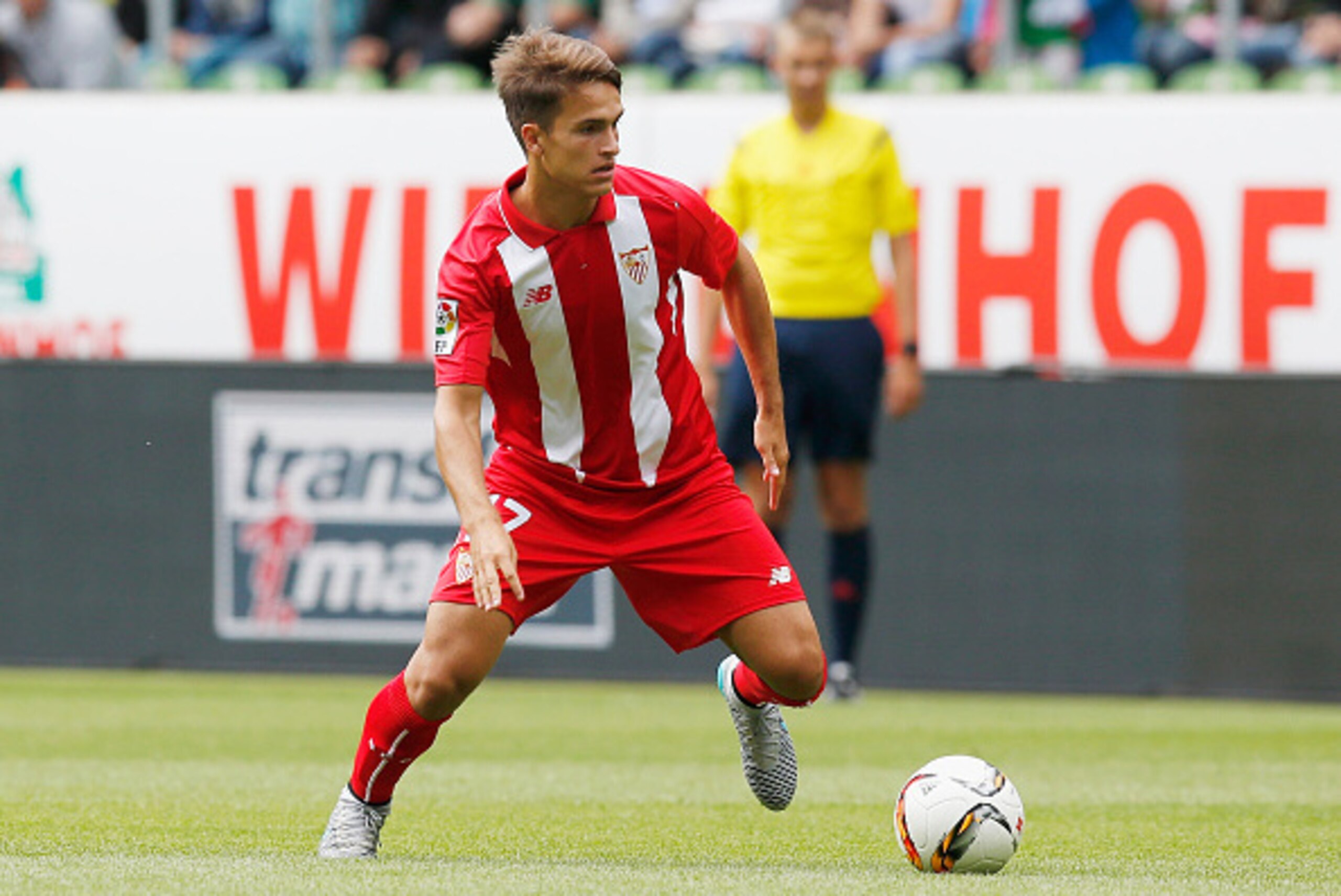 BREMEN, GERMANY - JULY 25:  Denis Suarez of Sevilla runs with the ball during the friendly match between SV Werder Bremen and FC Sevilla at Weserstadion on July 25, 2015 in Bremen, Germany.  (Photo by Boris Streubel/Getty Images)