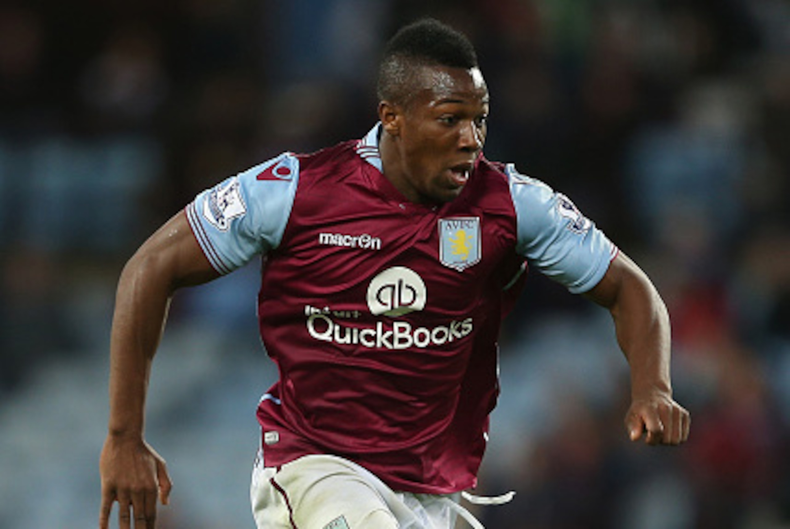 BIRMINGHAM, ENGLAND - AUGUST 25: Adama Traore of Aston Villa in action during the Capital One Cup second round match between Aston Villa and Notts County at Villa Park on August 25, 2015 in Birmingham, England.  (Photo by Shaun Botterill/Getty Images)