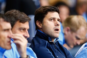 LONDON, ENGLAND - AUGUST 29:  Manager of Tottenham Hotspurs Mauricio Pochettino looks on during the Barclays Premier League match between Tottenham Hotspur and Everton at White Hart Lane on August 29, 2015 in London, United Kingdom.  (Photo by Julian Finn