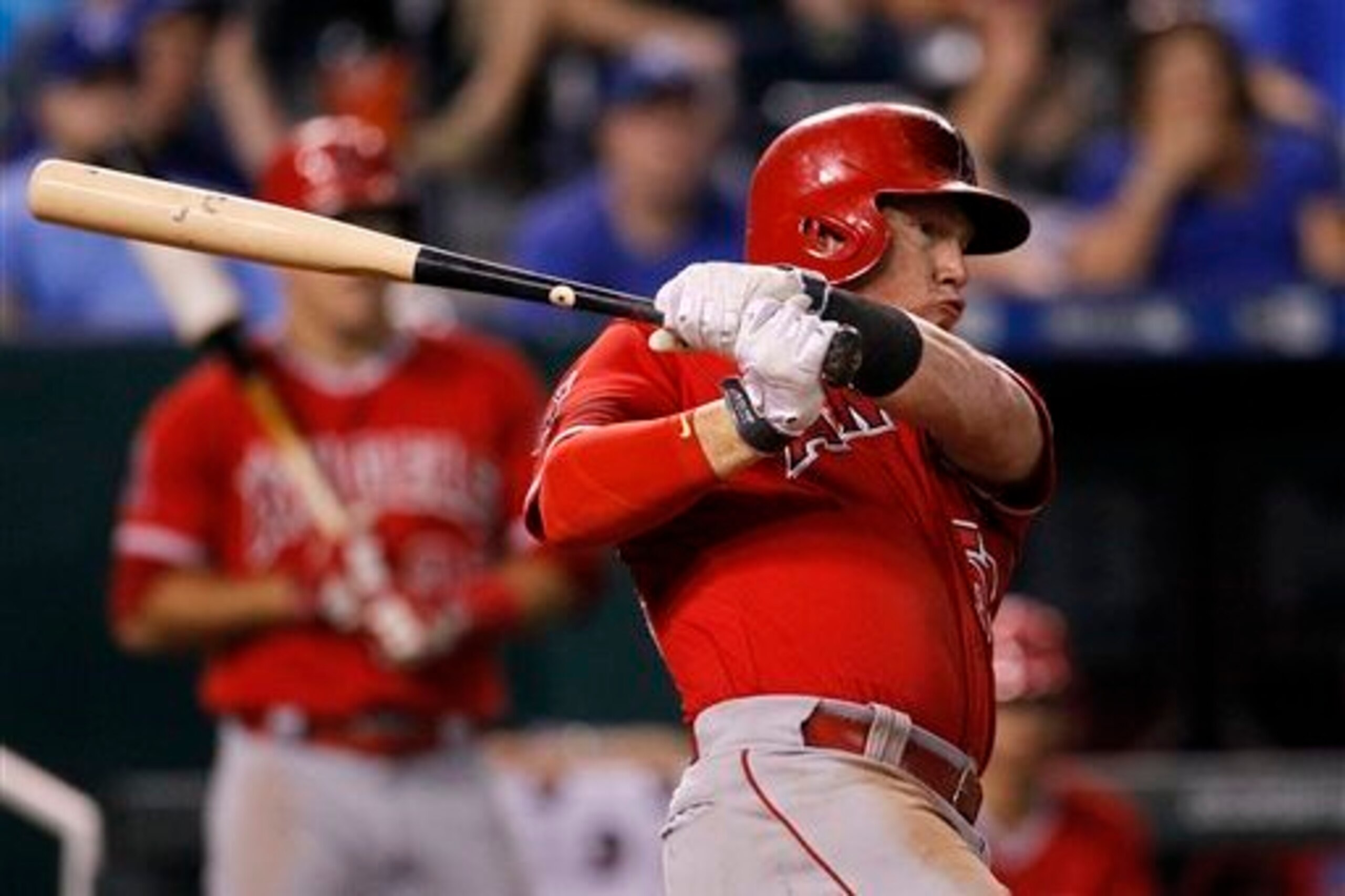 Kole Calhoun has been one the Halos' few consistent offensive contributors in the second half. Kole Calhoun has been one the Halos' few consistent offensive contributors in the second half.