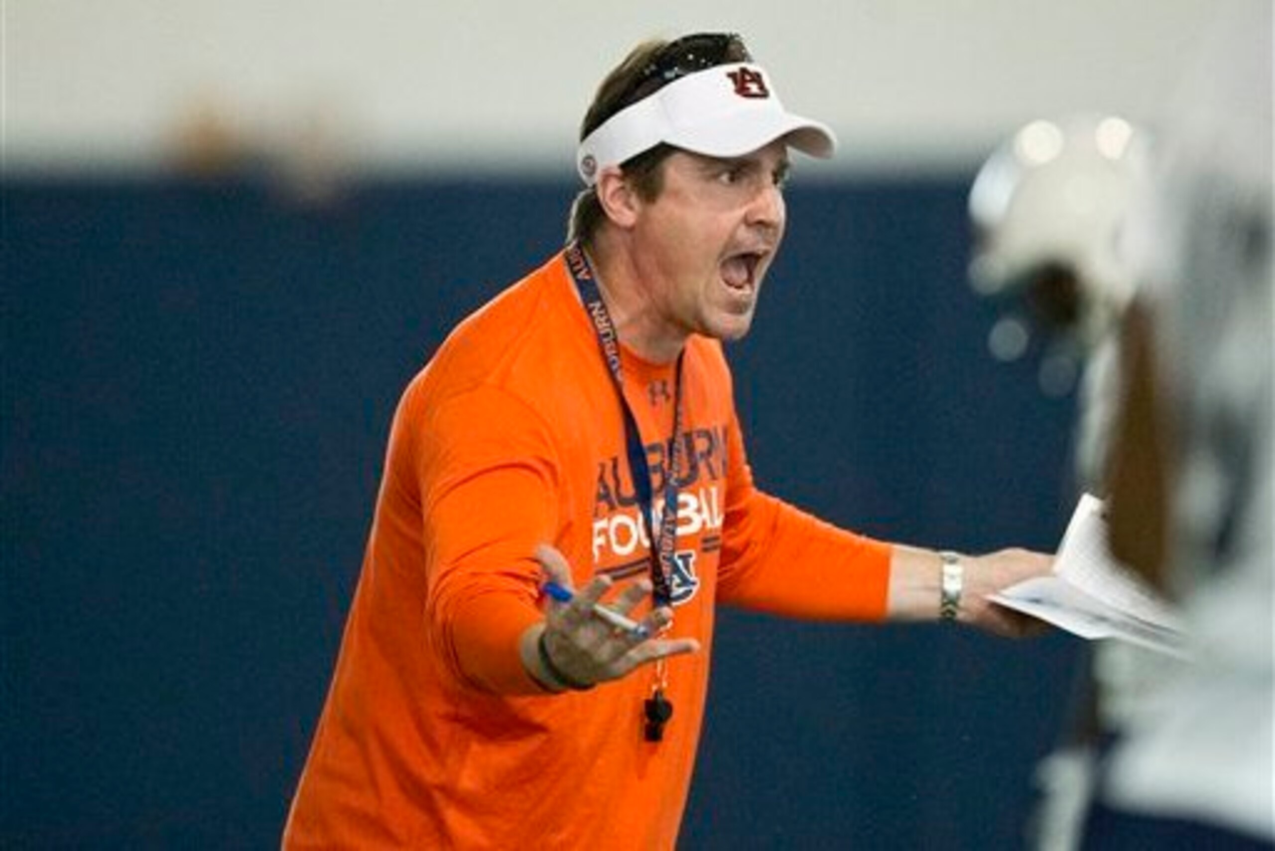Auburn defensive coordinator Will Muschamp