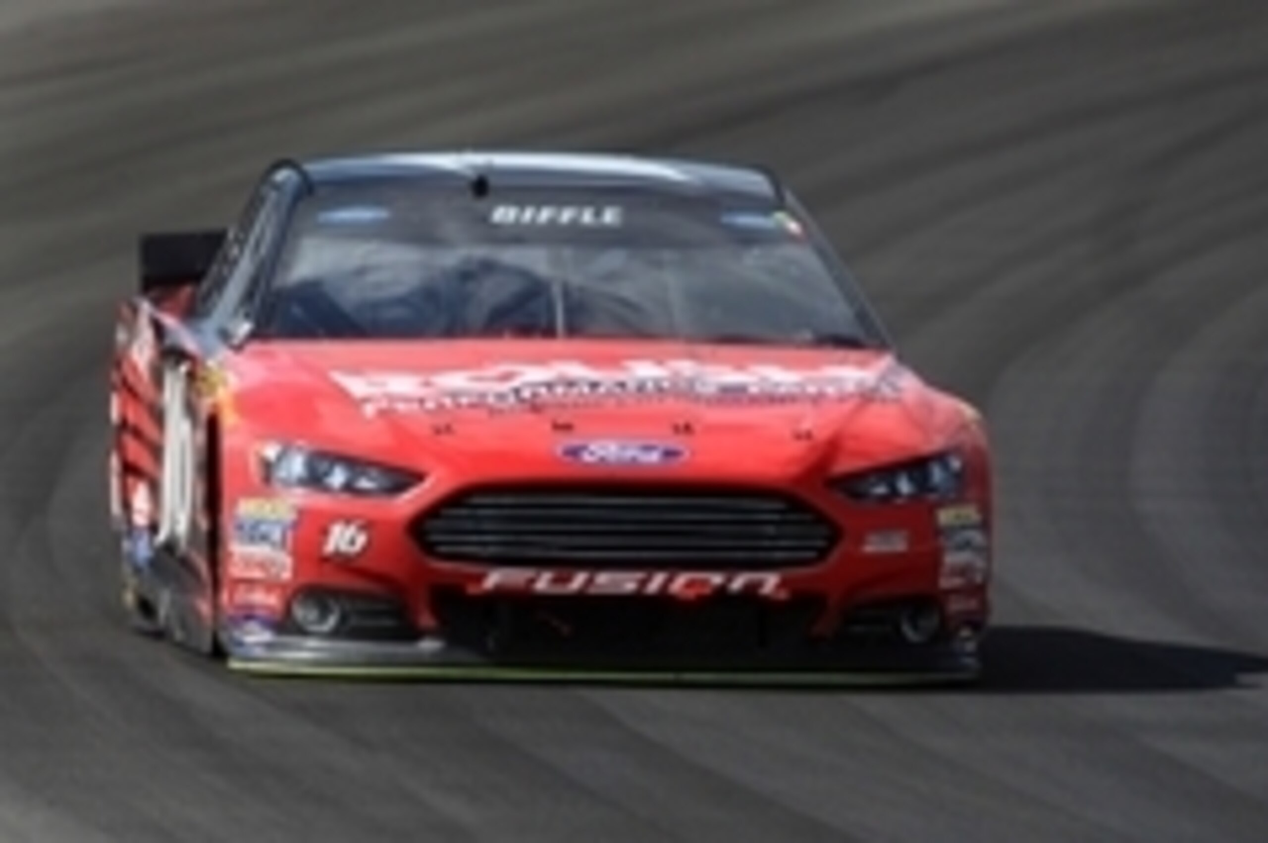 Aug 2, 2015; Long Pond, PA, USA; NASCAR Sprint Cup Series driver Greg Biffle (16) races during the Windows 10 400 at Pocono Raceway. Mandatory Credit: Matthew O'Haren-USA TODAY Sports