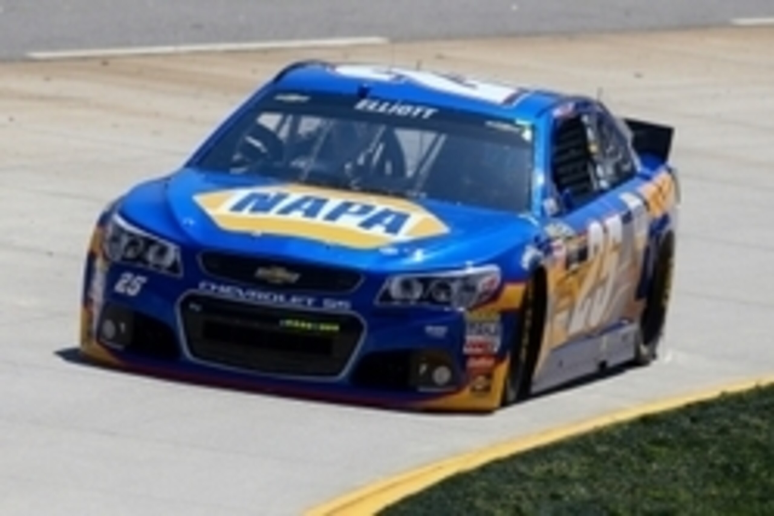 Mar 28, 2015; Martinsville, VA, USA; Sprint Cup Series driver Chase Elliott (25) during practice for the STP 500 at Martinsville Speedway. Mandatory Credit: Randy Sartin-USA TODAY Sports