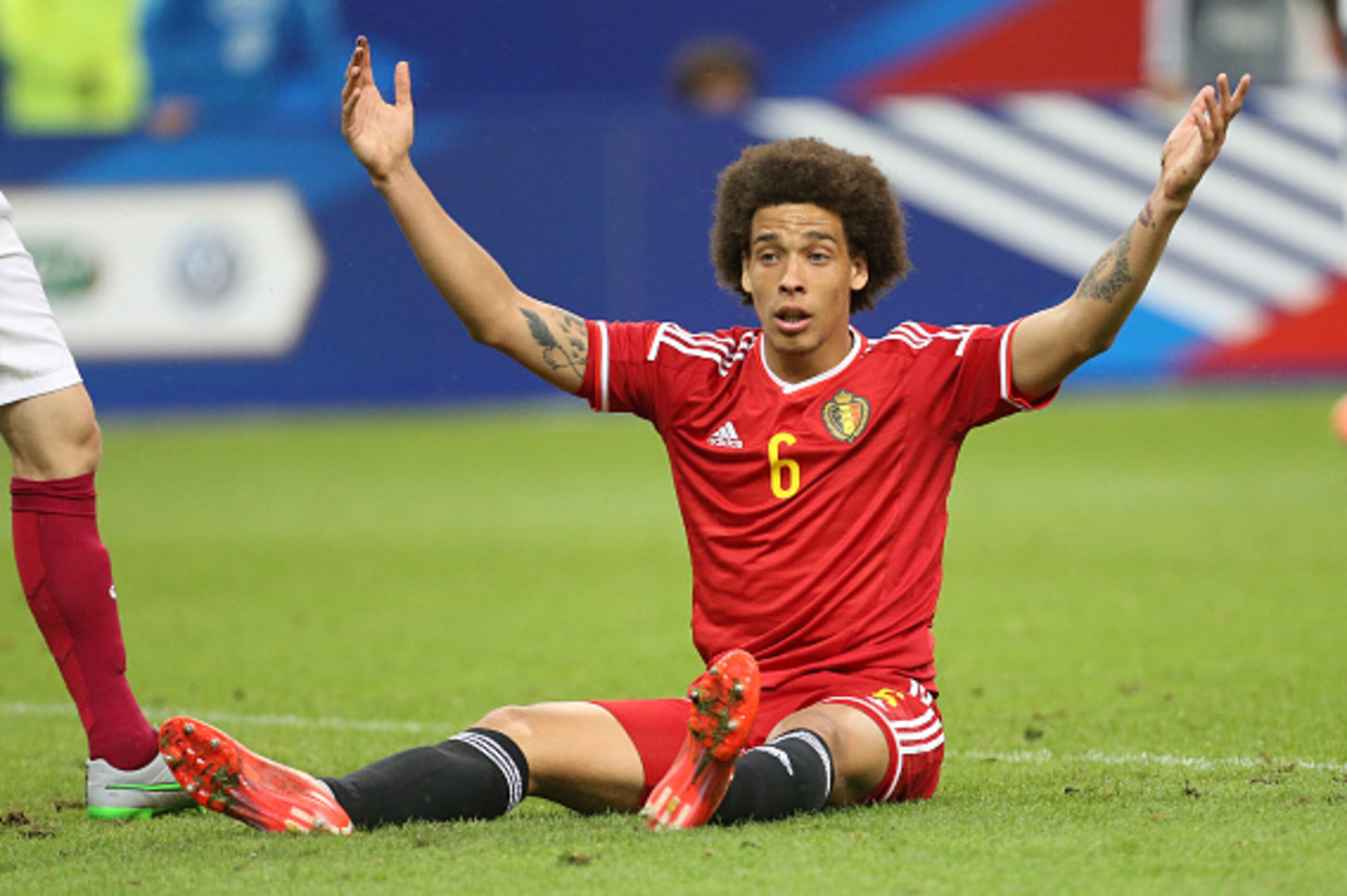 PARIS, FRANCE - JUNE 7: Axel Witsel of Belgium reacts during the international friendly match between France and Belgium at Stade de France on June 7, 2015 in Saint-Denis nearby Paris, France. (Photo by Jean Catuffe/Getty Images)