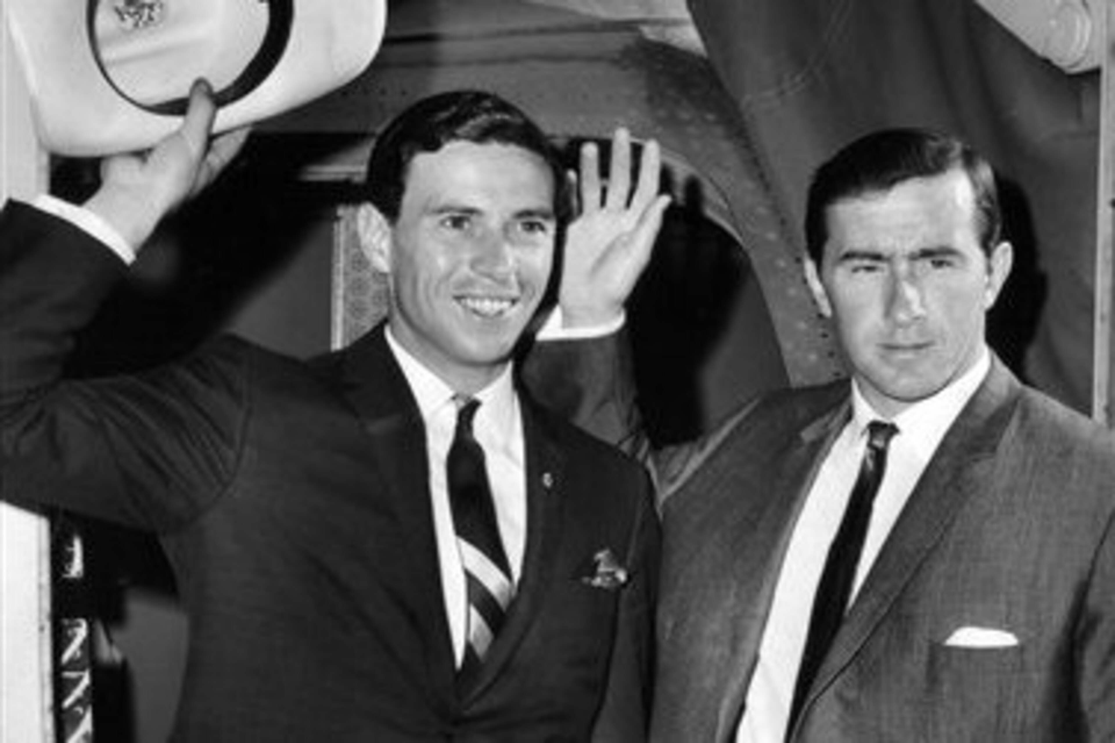 Clark and Stewart in 1965. Clark and Stewart in 1965.