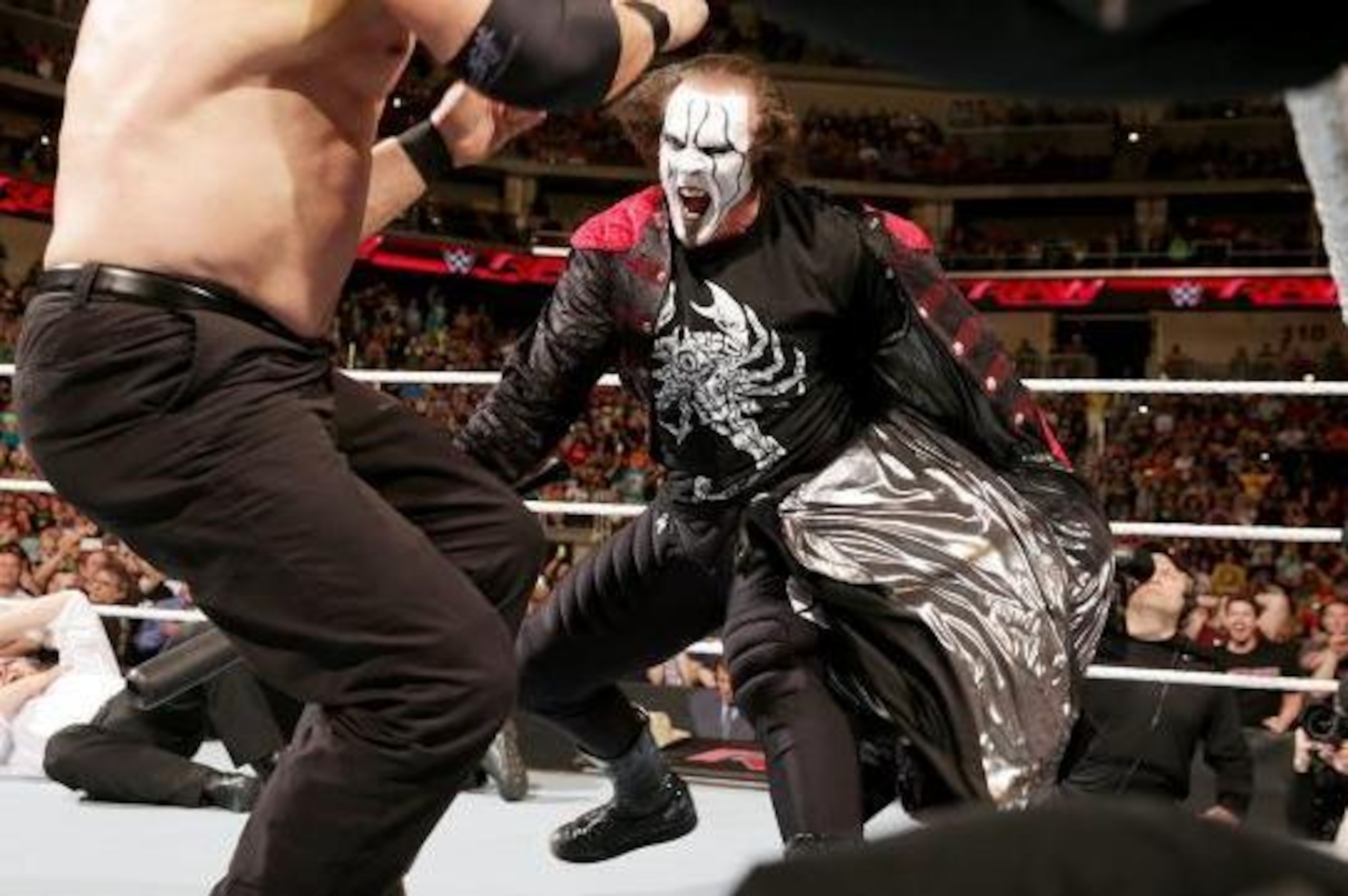 Sting battles The Authority on Raw.