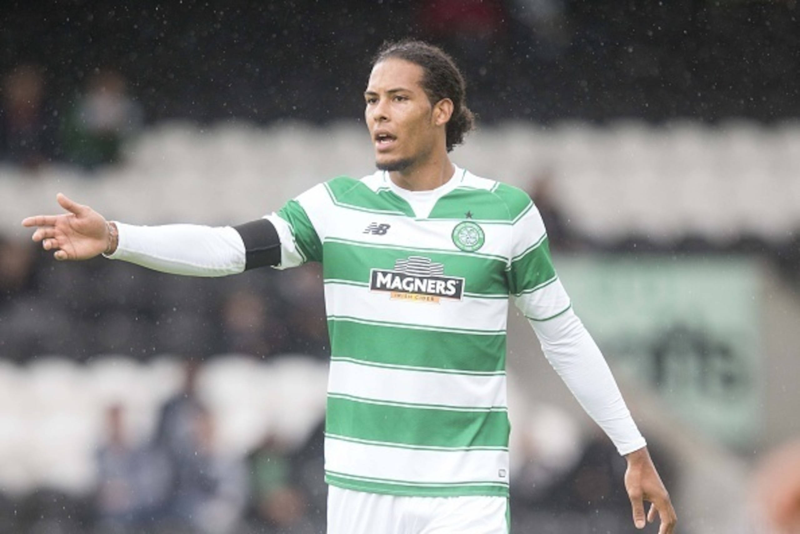 PAISLEY, SCOTLAND - JULY 04: Virgil Van Dijk of Celtic at the Pre Season Friendly between Celtic and FK Dukla Praha at St Mirren Park on July 04, 2015 in Paisley, Scotland.  (Photo by Jeff Holmes/Getty Images)