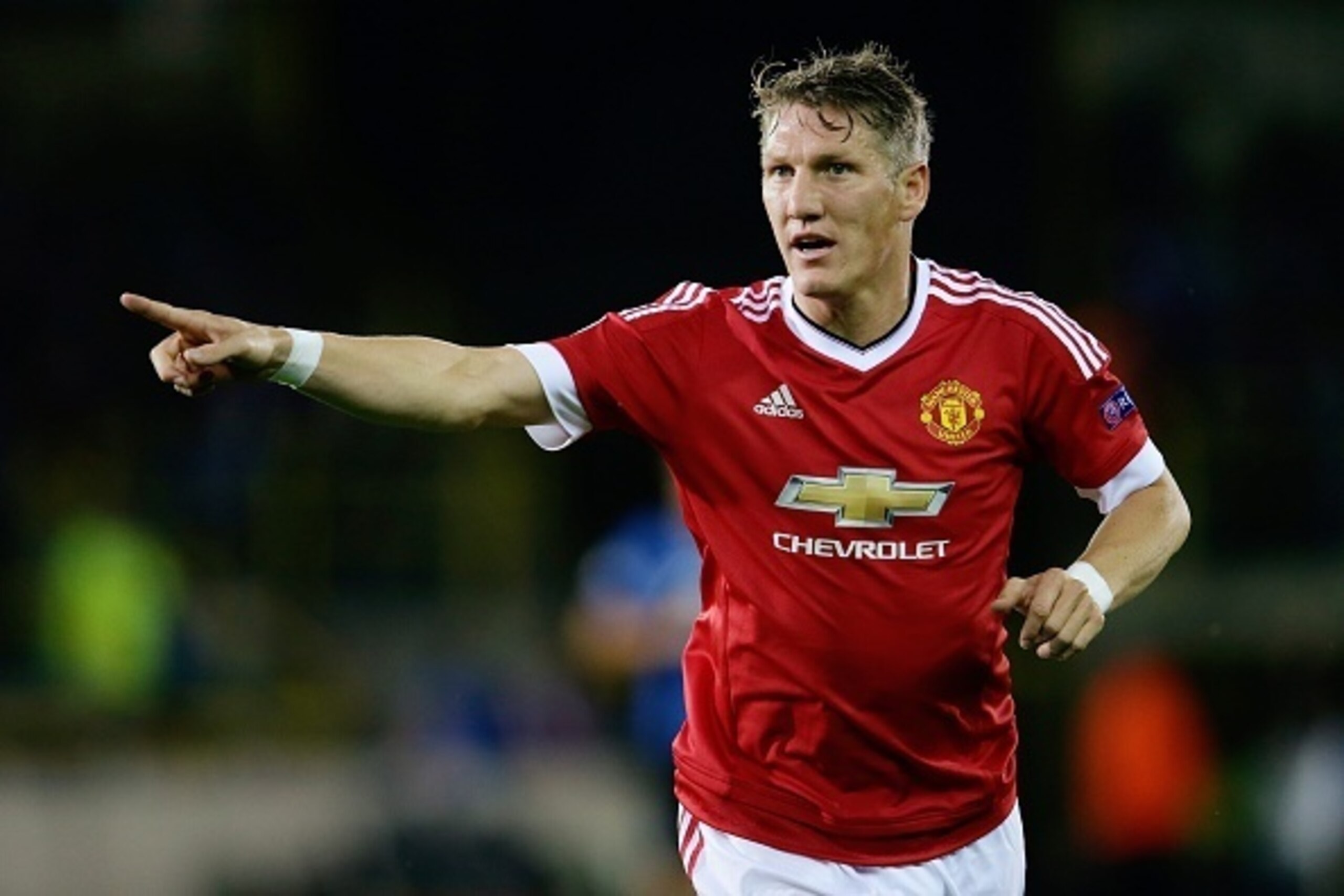 Bastian Schweinsteiger of Manchester United during the UEFA Champions League play-offs match between Club Brugge and Manchester United on August 26, 2015 at the Jan Breydel stadium in Brugge, Belgium.(Photo by VI Images via Getty Images) Bastian Schweinsteiger of Manchester United during the UEFA Champions League play-offs match between Club Brugge and Manchester United on August 26, 2015 at the Jan Breydel stadium in Brugge, Belgium.(Photo by VI Images via Getty Images)