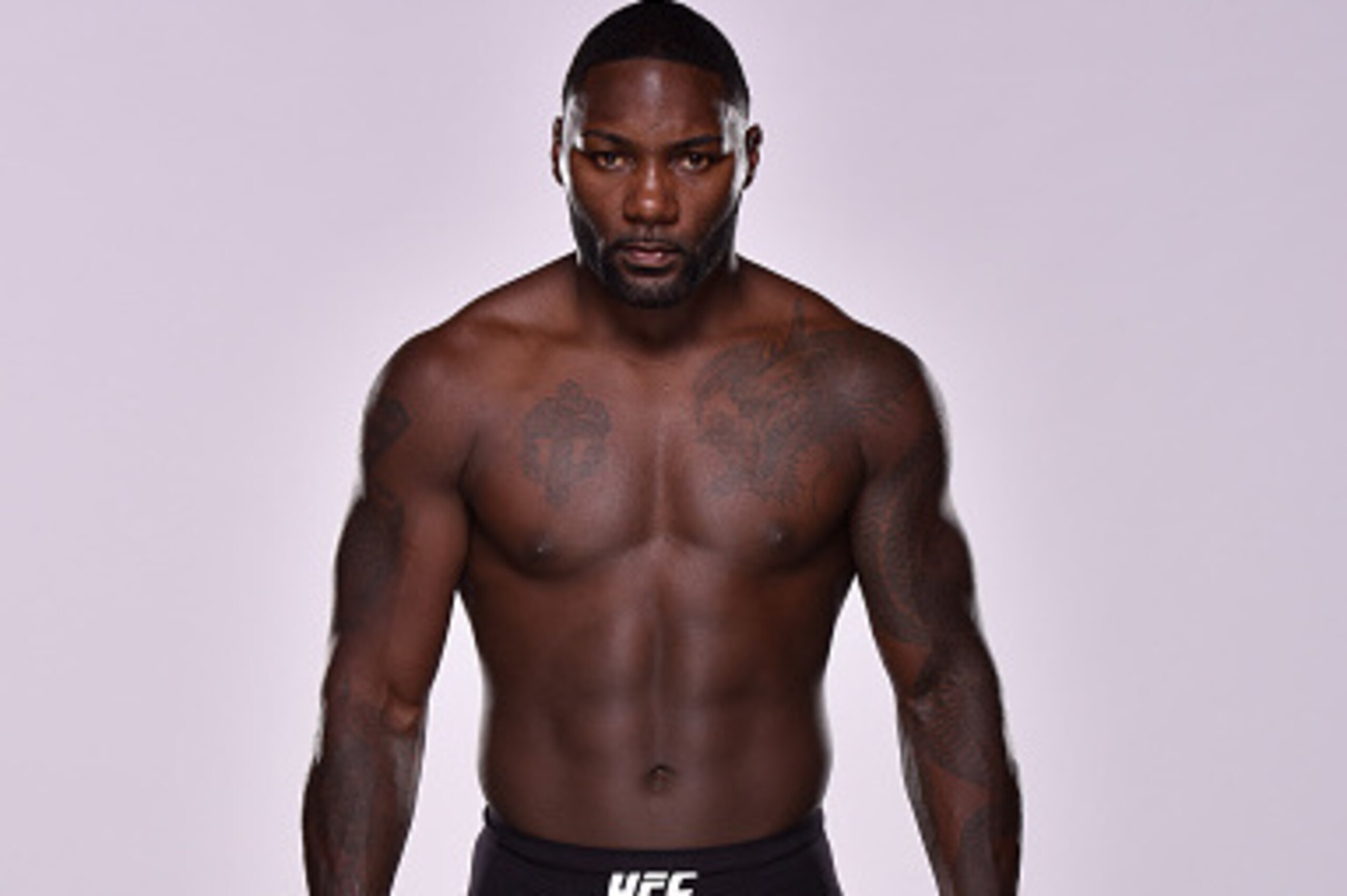 LAS VEGAS, NEVADA - SEPTEMBER 02:  UFC heavyweight Anthony Johnson poses for a portrait during a UFC photo session on September 2, 2015 in Las Vegas, Nevada. (Photo by Brandon Magnus/Zuffa LLC/Zuffa LLC via Getty Images)