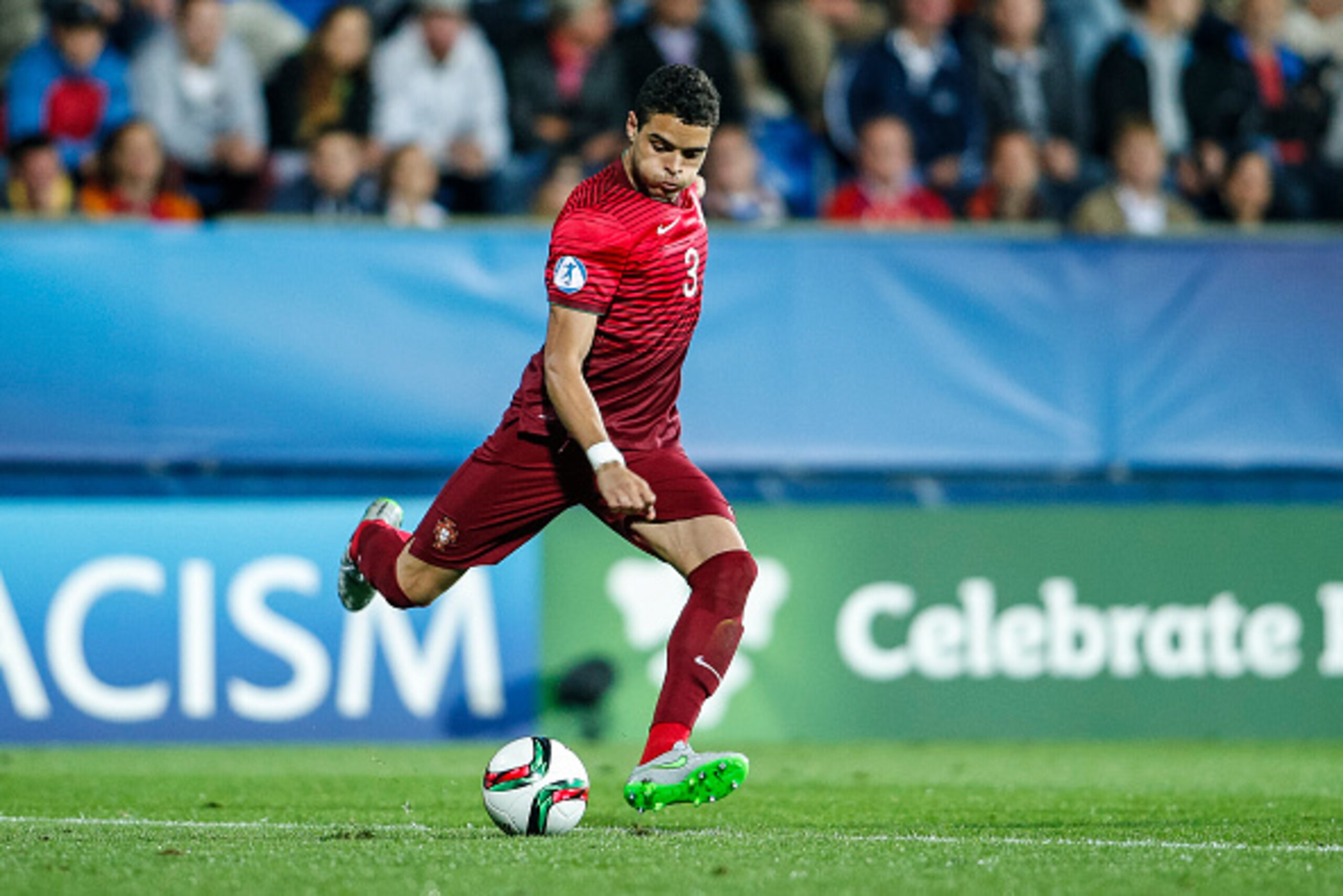 UHERSKE HRADISTE, CZECH REPUBLIC - JUNE 21:  Tiago Ilori of Portugal controls the ball during the UEFA Under21 European Championship 2015 match between Italy and Portugal at Mestsky Fotbalovy Stadium on June 21, 2015 in Uherske Hradiste, Czech Republic.  
