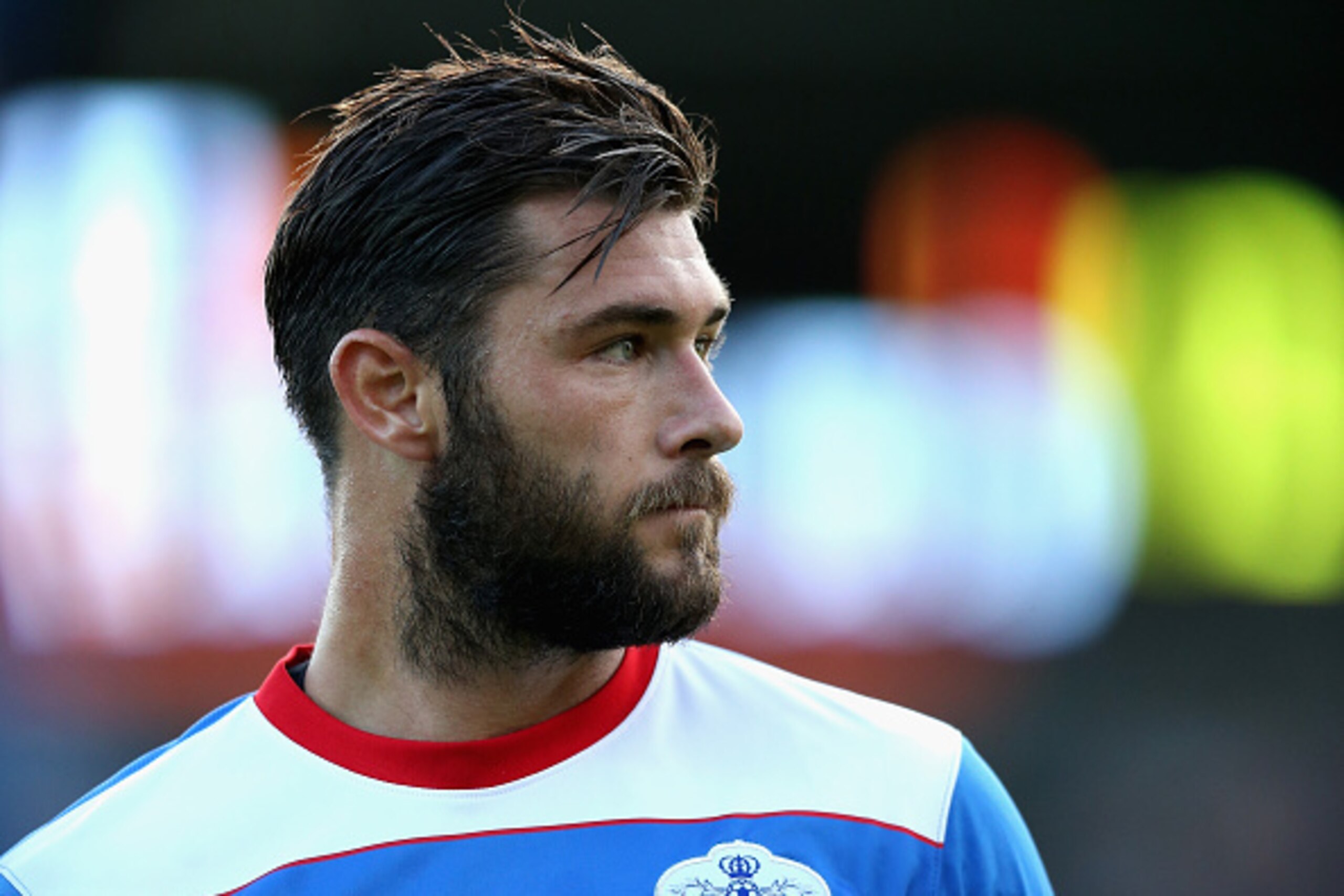 BARNET, ENGLAND - JULY 22:  Charlie Austin of Queens Park Rangers looks on during the pre season friendly match between Queens Park Rangers and Dundee United at The Hive on July 22, 2015 in Barnet, England.  (Photo by David Rogers/Getty Images)