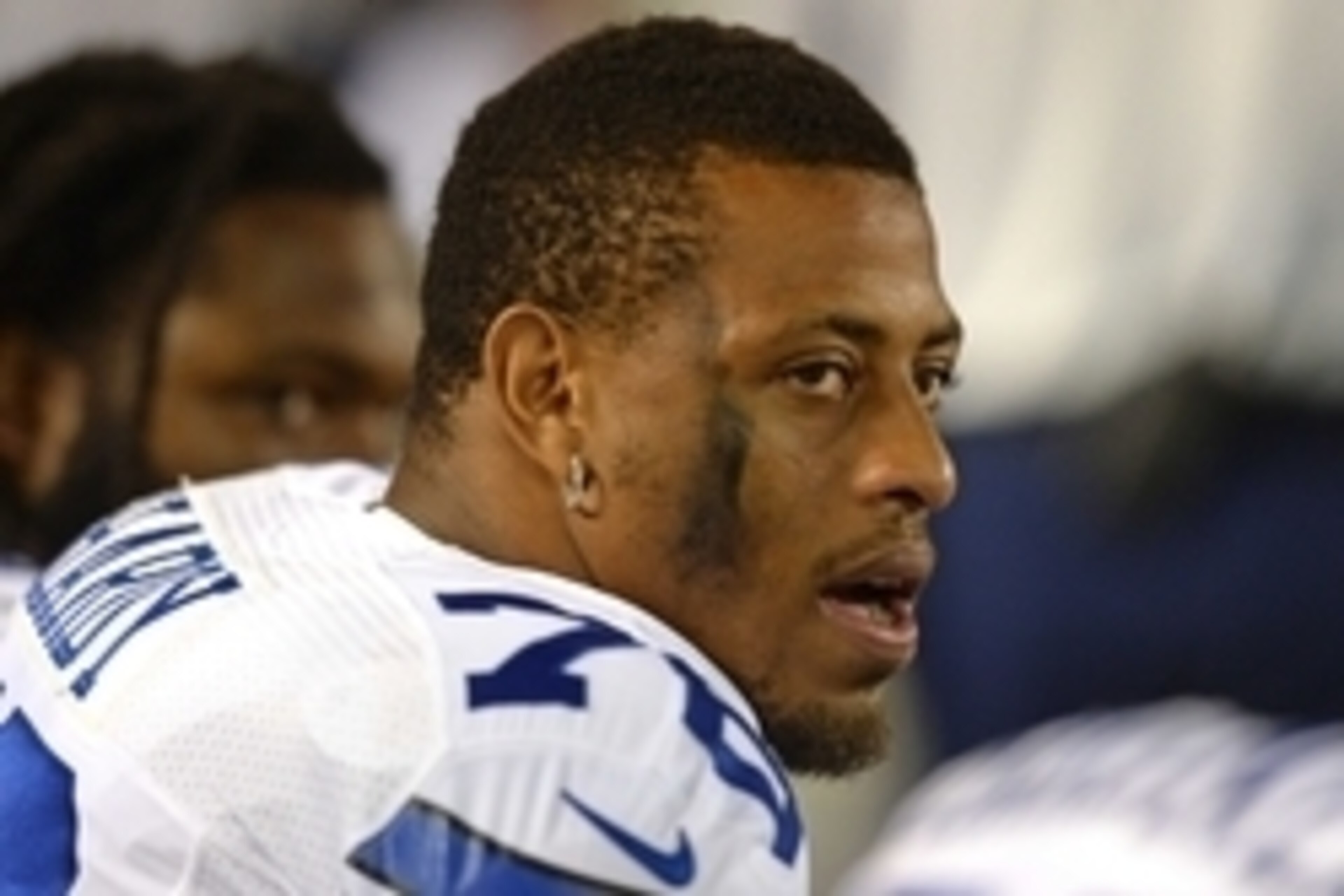 Aug 13, 2015; San Diego, CA, USA; Dallas Cowboys defensive end Greg Hardy (76) looks on from the sideline during the third quarter against the San Diego Chargers in a preseason NFL football game at Qualcomm Stadium. Mandatory Credit: Jake Roth-USA TODAY S Aug 13, 2015; San Diego, CA, USA; Dallas Cowboys defensive end Greg Hardy (76) looks on from the sideline during the third quarter against the San Diego Chargers in a preseason NFL football game at Qualcomm Stadium. Mandatory Credit: Jake Roth-USA TODAY S