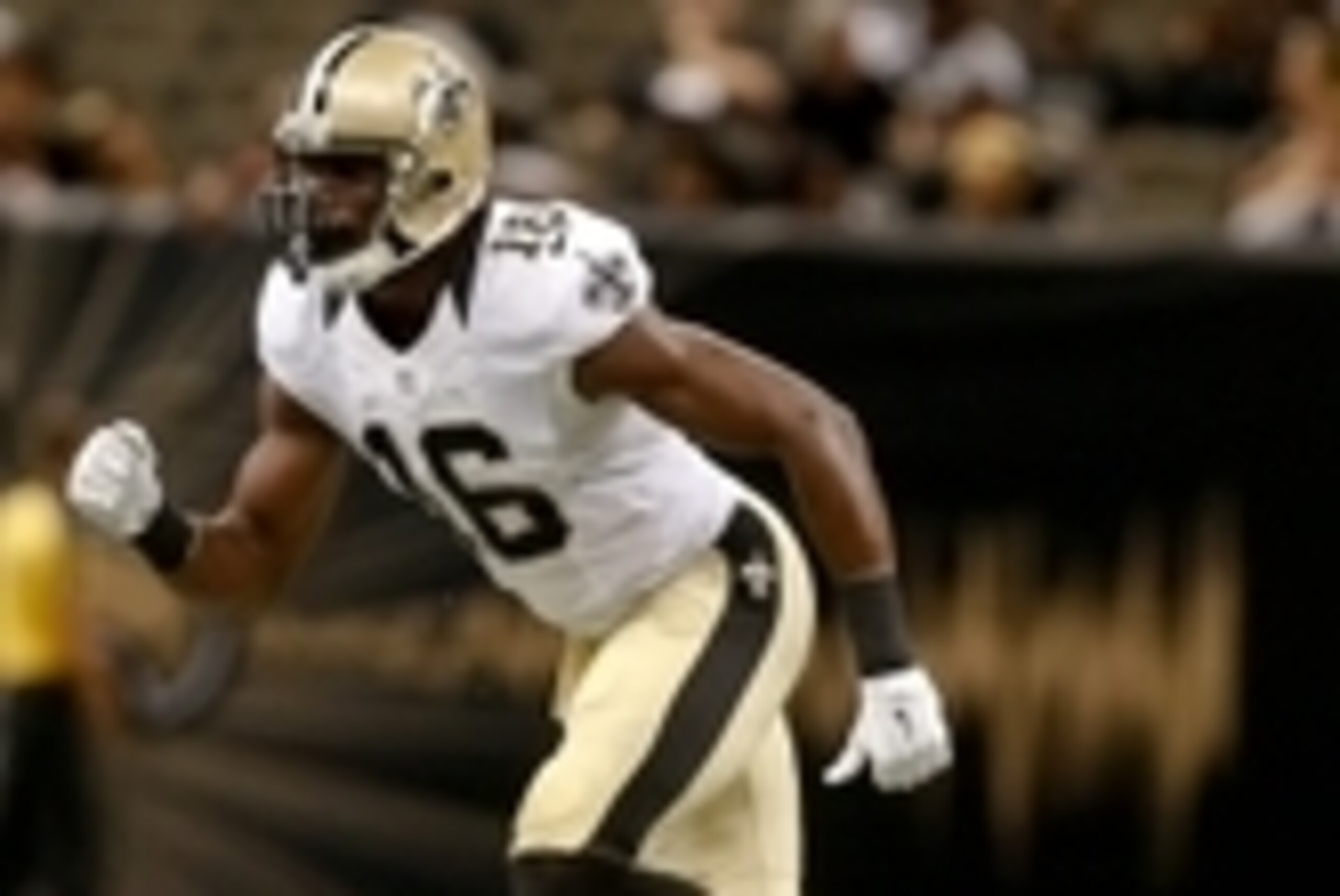 Aug 15, 2014; New Orleans, LA, USA; New Orleans Saints wide receiver Brandon Coleman (16) against the Tennessee Titans during a preseason game at Mercedes-Benz Superdome. Mandatory Credit: Derick E. Hingle-USA TODAY Sports