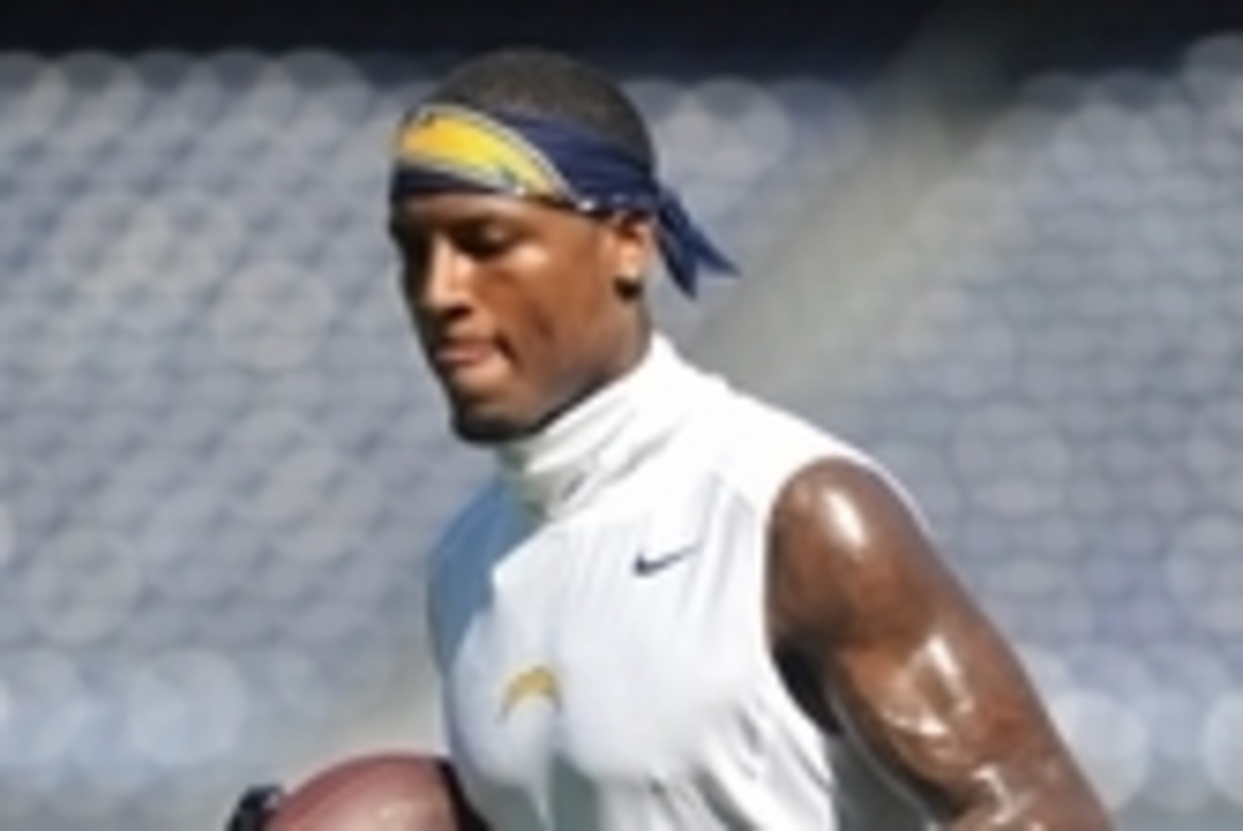 Aug 29, 2015; San Diego, CA, USA; San Diego Chargers wide receiver Steve Johnson (11) during warmups before the preseason game against the Seattle Seahawks at Qualcomm Stadium. Mandatory Credit: Orlando Ramirez-USA TODAY Sports