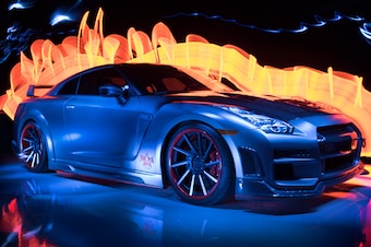 Duncan's GT-R, with a little photographic background assistance from his brother Scott.