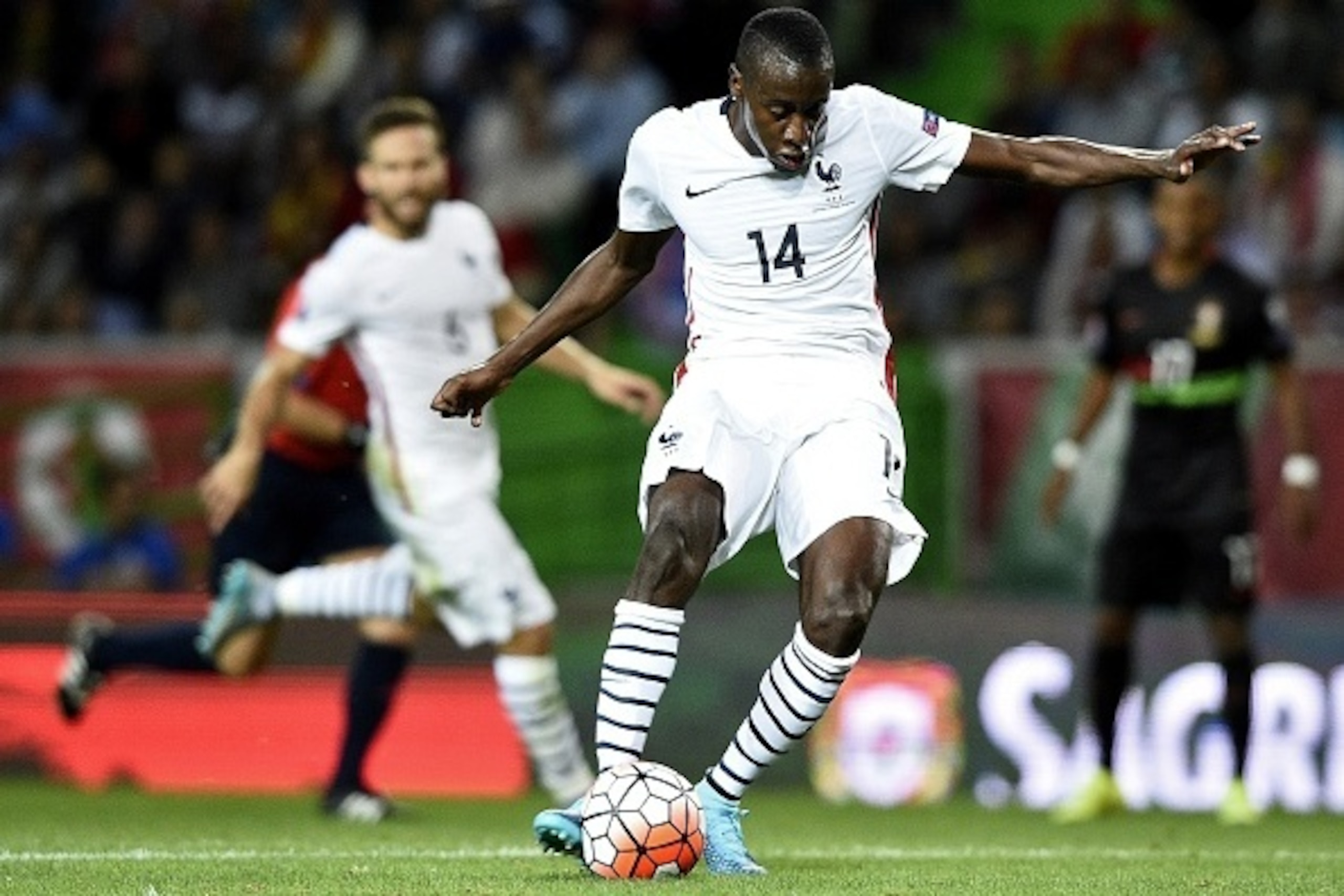 France's midfielder Blaise Matuidi kicks the ball during the Euro 2016 friendly football match Portugal vs France at the Jose Alvalade stadium in Lisbon on September 4, 2015. AFP PHOTO/ FRANCK FIFE (Photo credit should read FRANCK FIFE/AFP/Getty France's midfielder Blaise Matuidi kicks the ball during the Euro 2016 friendly football match Portugal vs France at the Jose Alvalade stadium in Lisbon on September 4, 2015. AFP PHOTO/ FRANCK FIFE (Photo credit should read FRANCK FIFE/AFP/Getty
