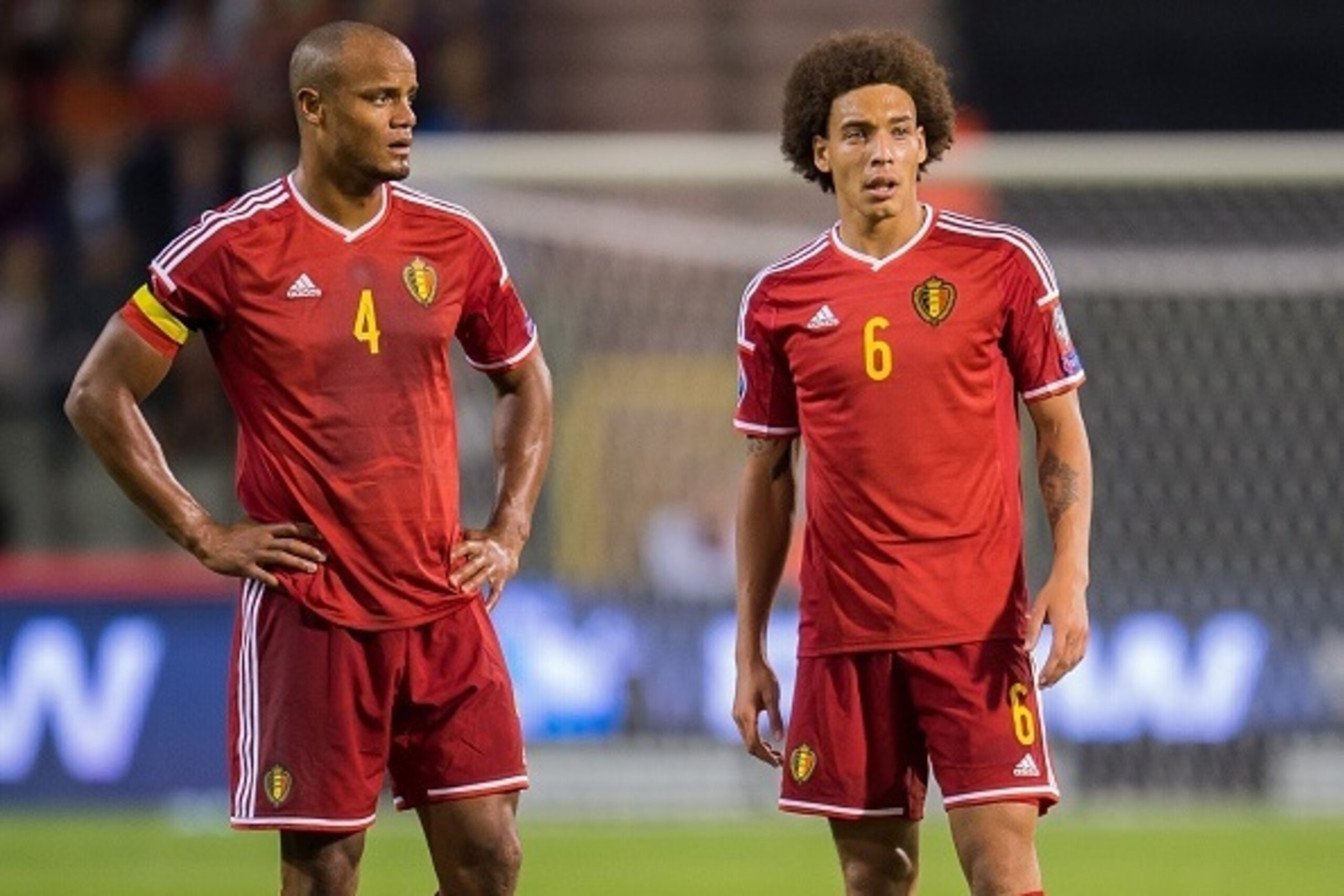 (L-R) Vincent Kompany of Belgium, Axel Witsel of Belgium during the UEFA Euro 2016 qualifying match between Belgium and Bosnia and Herzegovina on September 3, 2015 at the Koning Boudewijn Stadium in Brussels, Belgium.(Photo by VI Images via Getty Images) (L-R) Vincent Kompany of Belgium, Axel Witsel of Belgium during the UEFA Euro 2016 qualifying match between Belgium and Bosnia and Herzegovina on September 3, 2015 at the Koning Boudewijn Stadium in Brussels, Belgium.(Photo by VI Images via Getty Images)