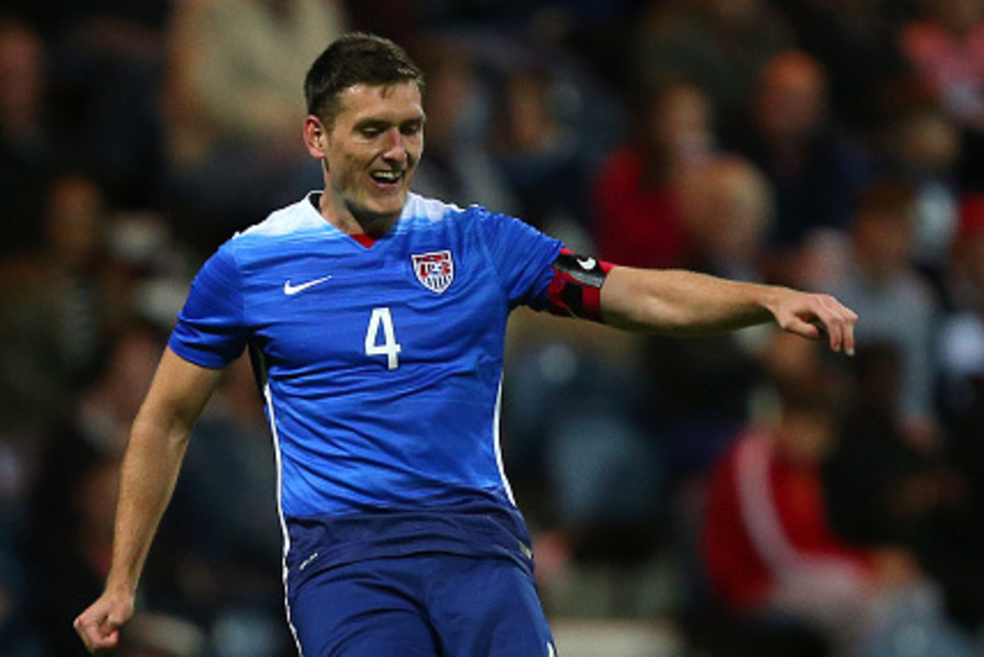 PRESTON, ENGLAND - SEPTEMBER 3: Shane O'Neill of USA during the International friendly match between England U21 and USA U23 at Deepdale on September 3, 2015 in Preston, England. (Photo by Dave Thompson/Getty Images)