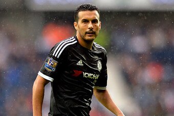 WEST BROMWICH, ENGLAND - AUGUST 23:  Pedro of Chelsea during the Barclays Premier League match between West Bromwich Albion and Chelsea on August 23, 2015 in West Bromwich, United Kingdom.  (Photo by Adam Fradgley - AMA/Getty Images)