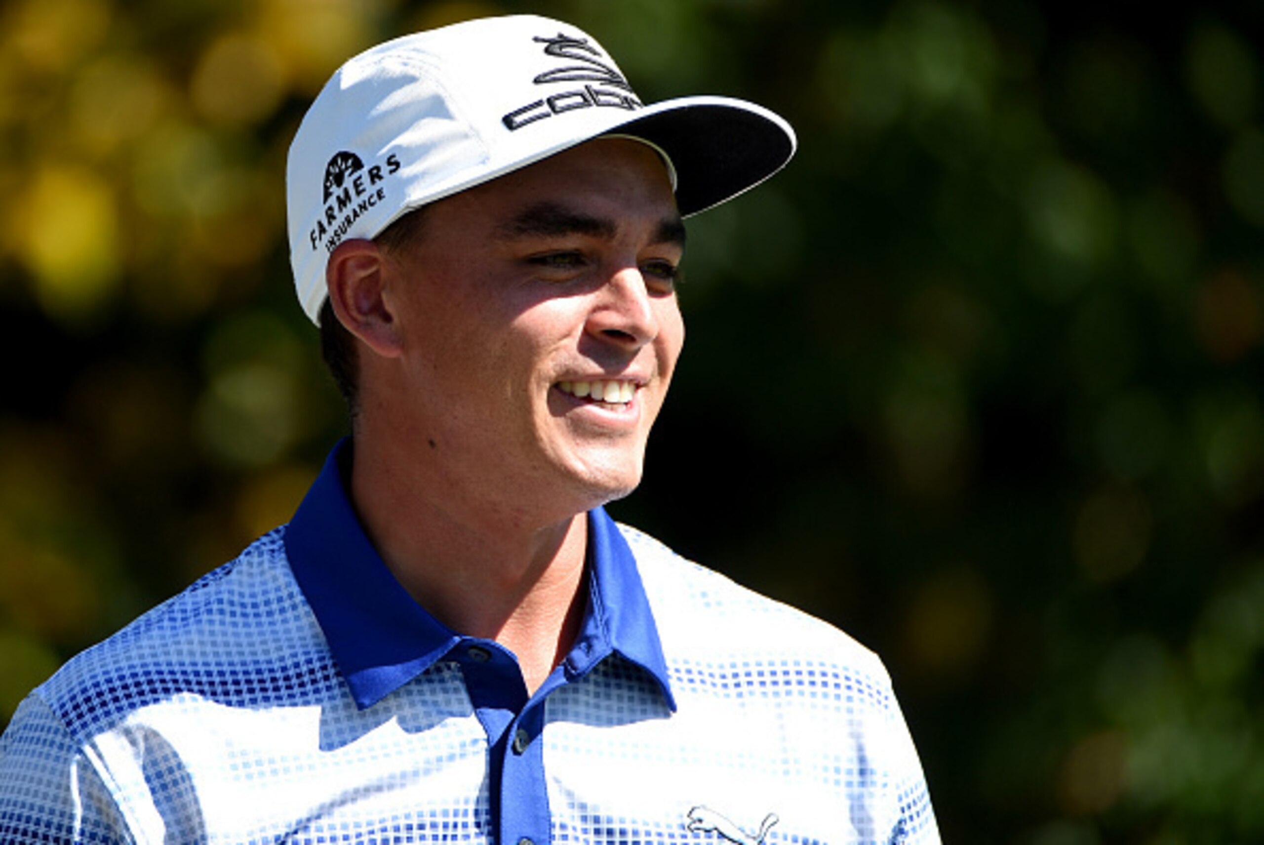 NORTON, MA - SEPTEMBER 06:  Rickie Fowler stands on the tee box of the fourth hole during round three of the Deutsche Bank Championship at TPC Boston on September 6, 2015 in Norton, Massachusetts.  (Photo by Ross Kinnaird/Getty Images)