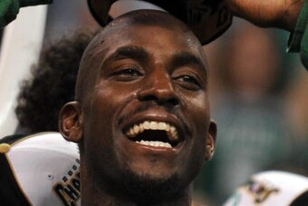 Boston Celtics' Kevin Garnett celebrates after winning Game 6 of the 2008 NBA Finals, in Boston, Massachusetts, June 17, 2008. The Boston Celtics captured the National Basketball Association championship, routing the Los Angeles Lakers 131-92 to win the b