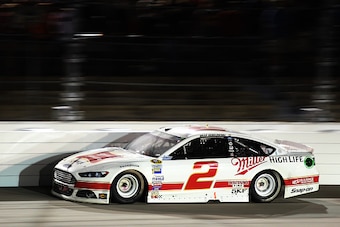 DARLINGTON, SC - SEPTEMBER 06:  Brad Keselowski drives the #2 Miller High Life Ford during the NASCAR Sprint Cup Series Bojangles' Southern 500 at Darlington Raceway on September 6, 2015 in Darlington, South Carolina.  (Photo by Jerry Markland/Getty Image