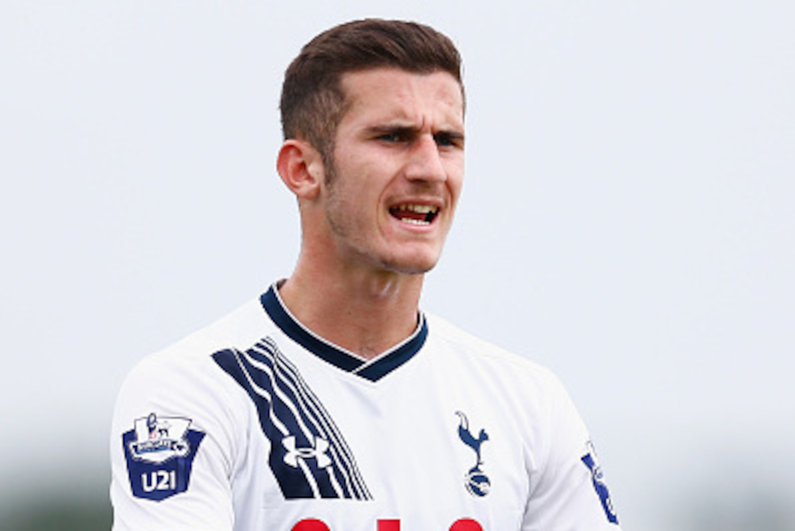 ENFIELD, ENGLAND - AUGUST 10:  Dominic Ball of Spurs during the Barclays U21 Premier League match between Tottenham Hotspur U21 and Everton U21 at Tottenham Hotspur Training Ground on August 10, 2015 in Enfield, England.  (Photo by Julian Finney/Getty Ima