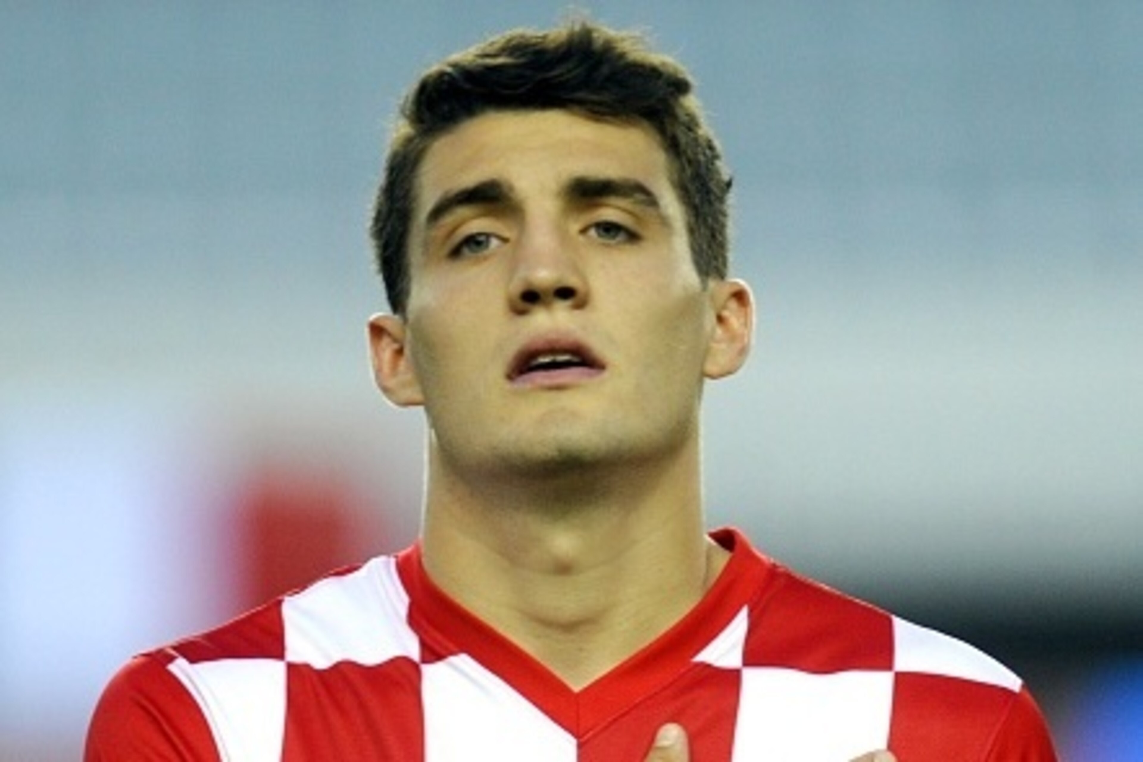Croatia's midfilder Mateo Kovacic listens to the national anthem before the Euro 2016 qualifying football match between Croatia and Italy at the Poljud stadium in Split on June 12, 2015. AFP PHOTO / STRINGER (Photo credit should read ANDREJ ISAKO Croatia's midfilder Mateo Kovacic listens to the national anthem before the Euro 2016 qualifying football match between Croatia and Italy at the Poljud stadium in Split on June 12, 2015. AFP PHOTO / STRINGER (Photo credit should read ANDREJ ISAKO