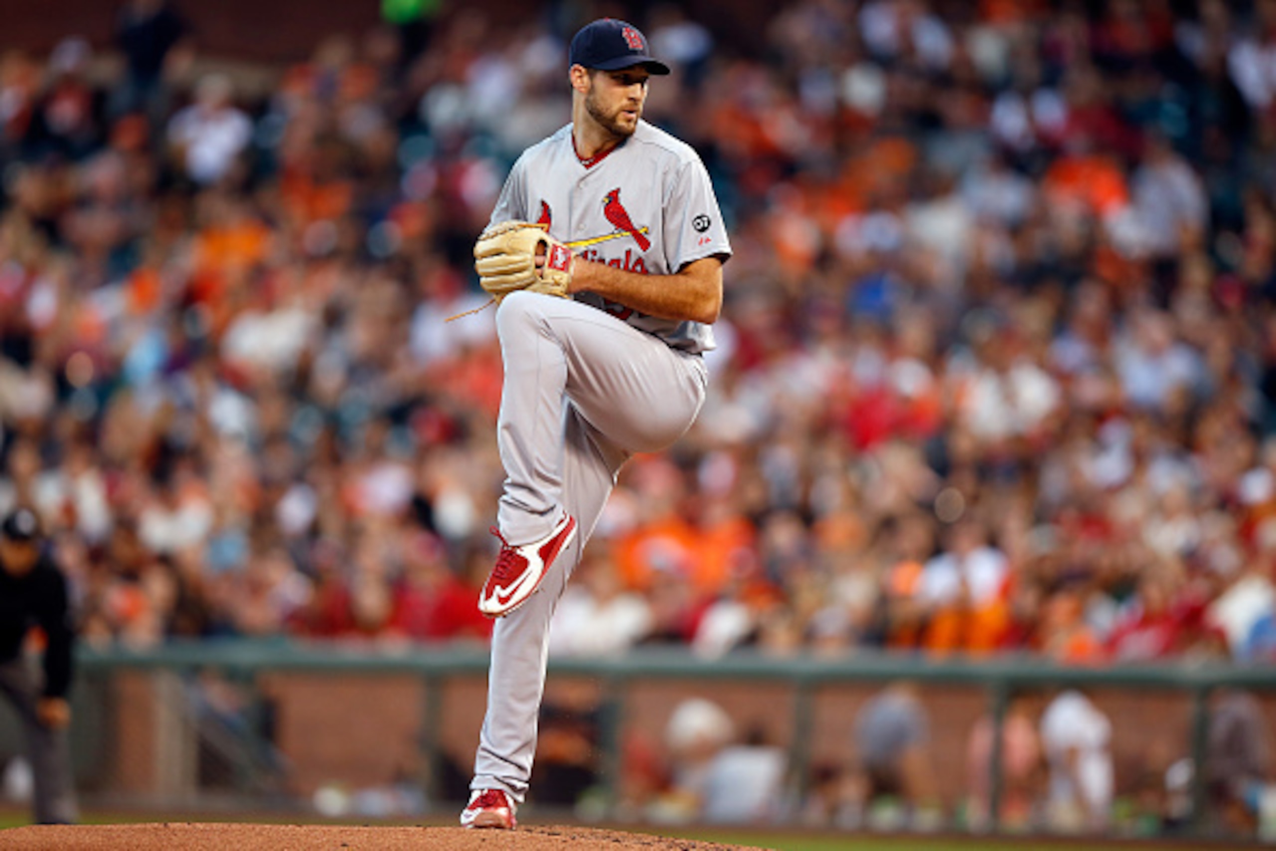 SAN FRANCISCO, CA - AUGUST 28: Michael Wacha #52 of the St. Louis Cardinals pitches against the San Francisco Giants at AT&T Park on August 28, 2015 in San Francisco, California. (Photo by Ezra Shaw/Getty Images) SAN FRANCISCO, CA - AUGUST 28: Michael Wacha #52 of the St. Louis Cardinals pitches against the San Francisco Giants at AT&T Park on August 28, 2015 in San Francisco, California. (Photo by Ezra Shaw/Getty Images)
