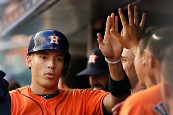 Despite Sano's surge, the Houston Astros' Carlos Correa remains the favorite to win AL ROY honors.