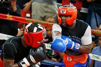 Mayweather put on quite the show sparring during the buildup to this weekend.