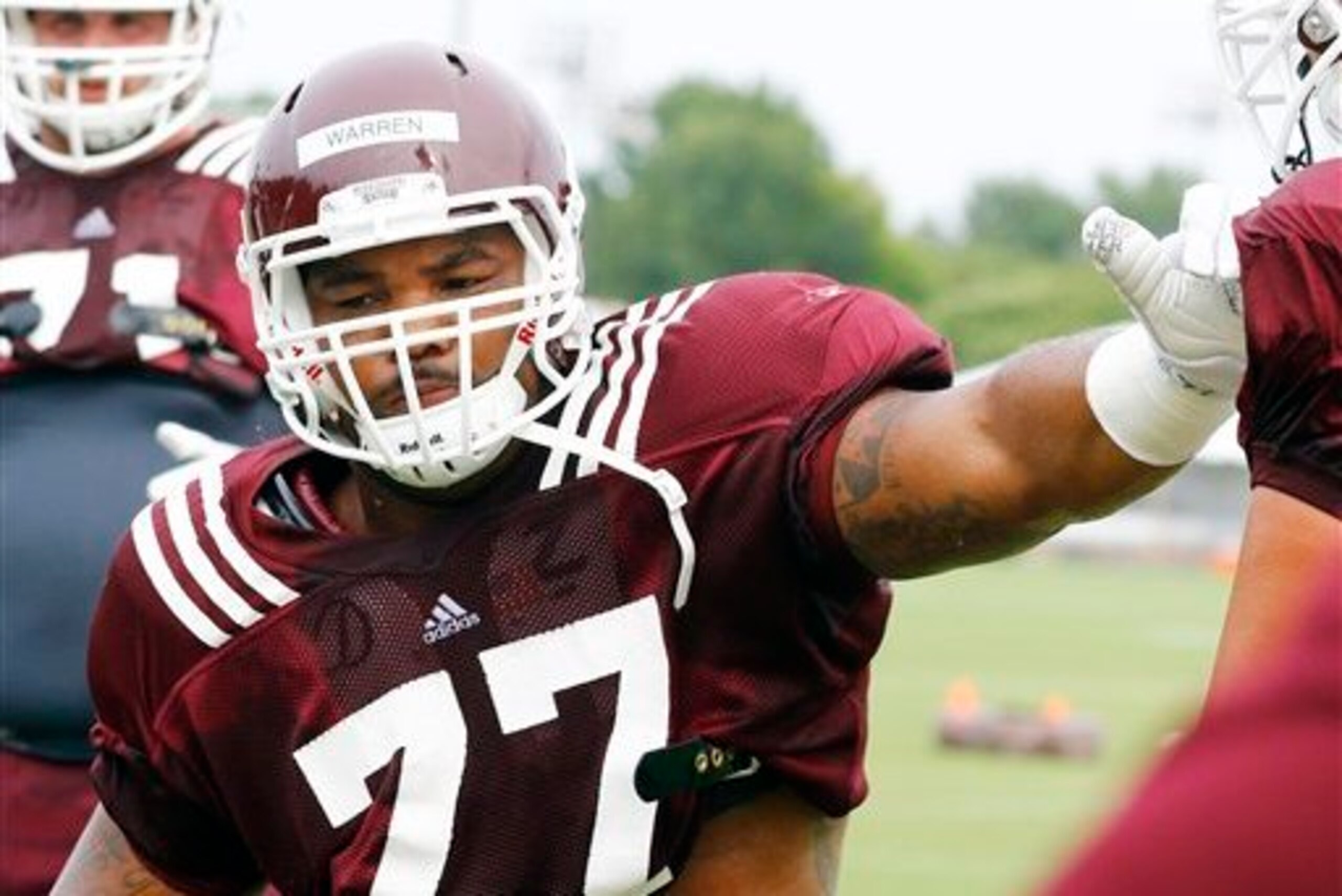Rufus Warren used to be a 238-pound tight end.